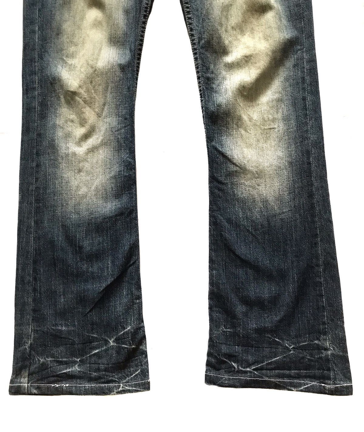 Japanese Brand K.U.I FLARE BLEACH JEANS Size US 32 / EU 48 - 3 Thumbnail
