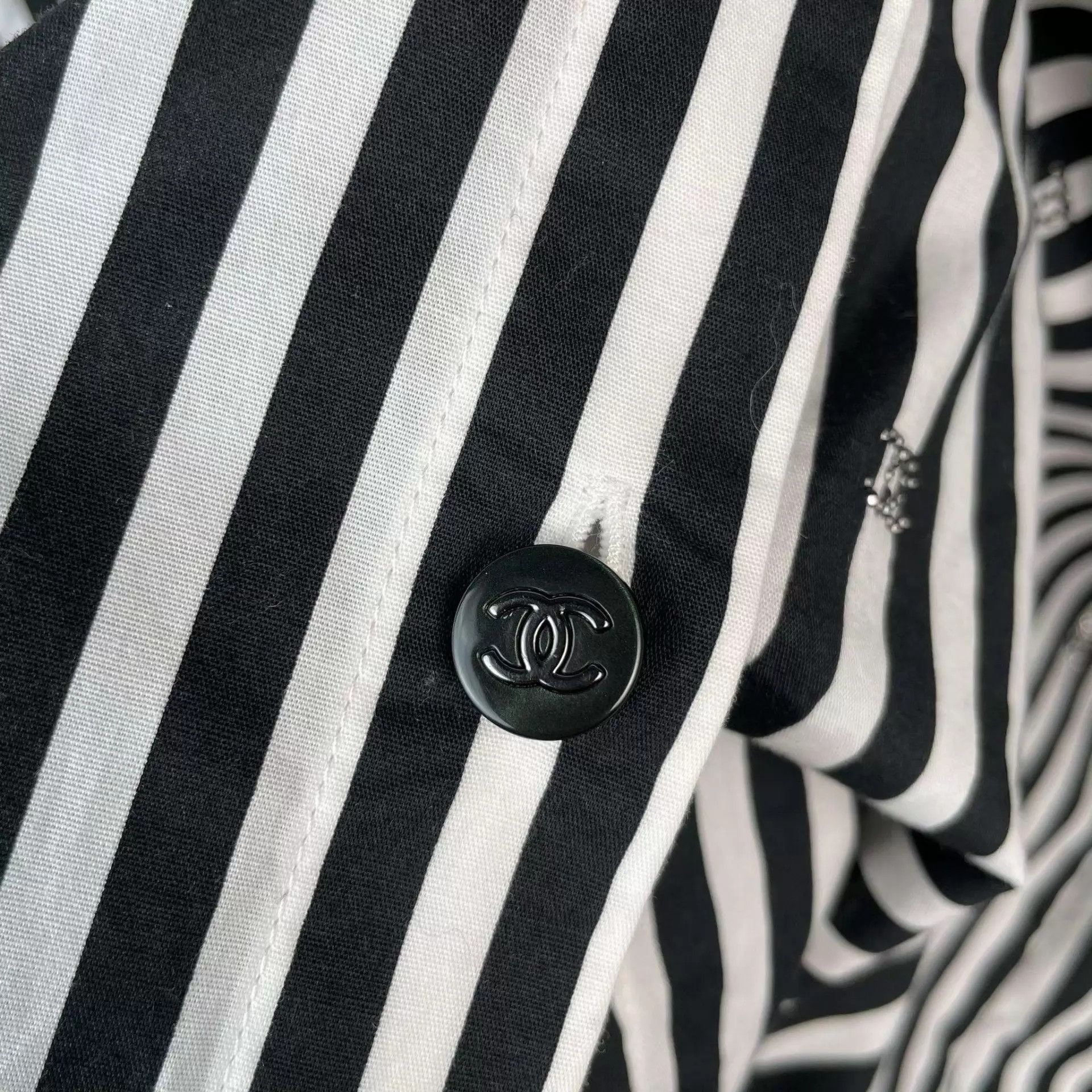 Chanel Chanel 97 New 24coco Beach Stripe SS Shirt 38 Size S / US 4 / IT 40 - 8 Thumbnail