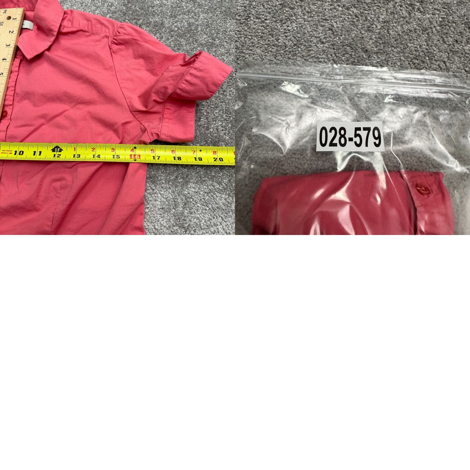 Merona Merona Shirt Adult Medium Pink Short Sleeve Button-Up Cotton Knit Casual Top Womens Size M / US 6-8 / IT 42-44 - 8 Thumbnail