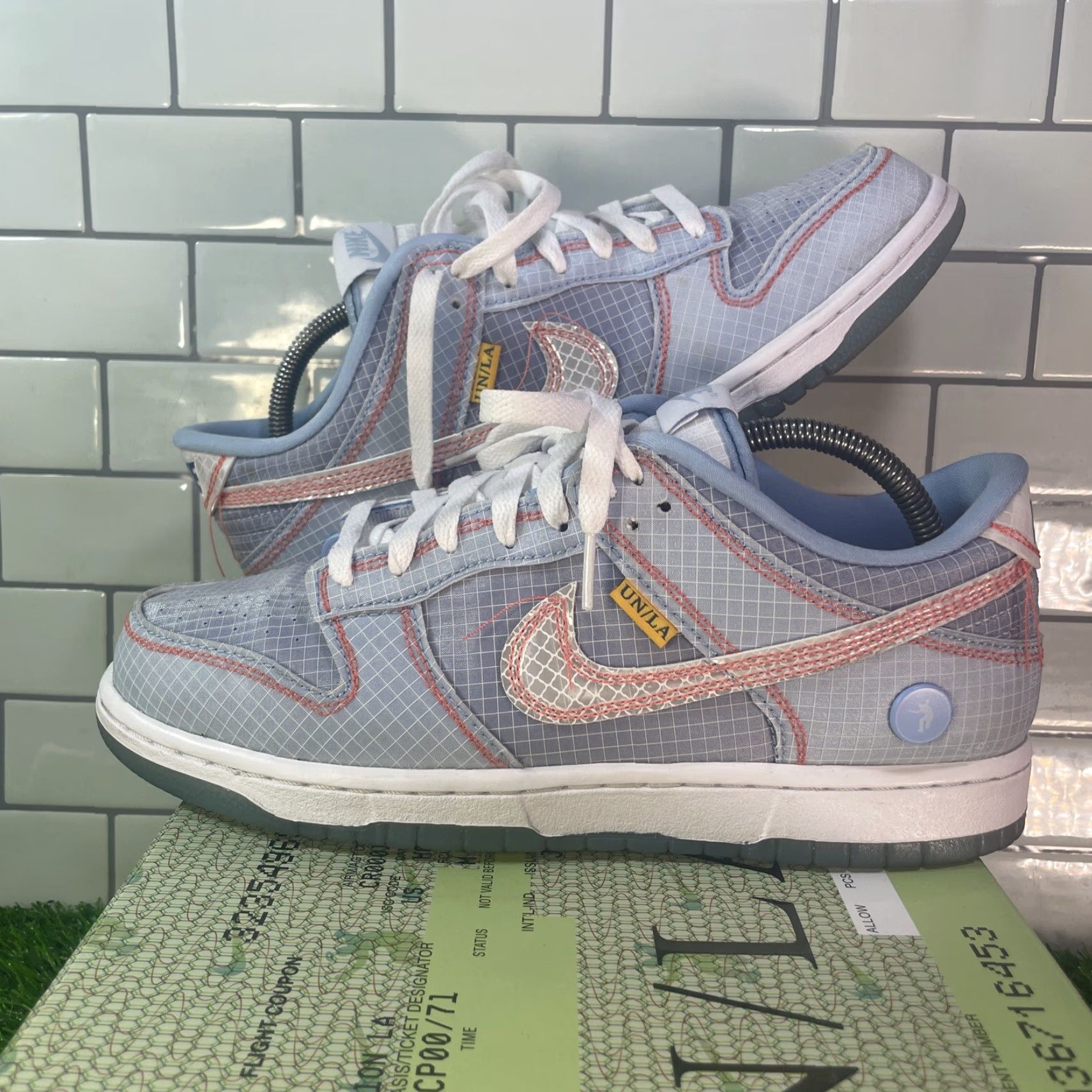 Nike Nike Dunk Low x Union LA Passport Pack Argon - 8.5M / 10W Men Sneakers Size US 9 / EU 42 - 2 Thumbnail