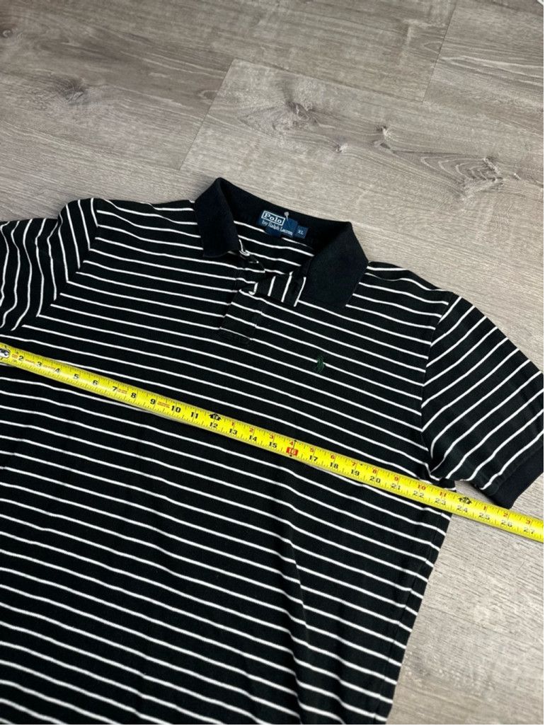 Polo Ralph Lauren Men's Y2K Ralph Lauren Polo Shirt XL Black Striped Size US XL / EU 56 / 4 - 7 Thumbnail