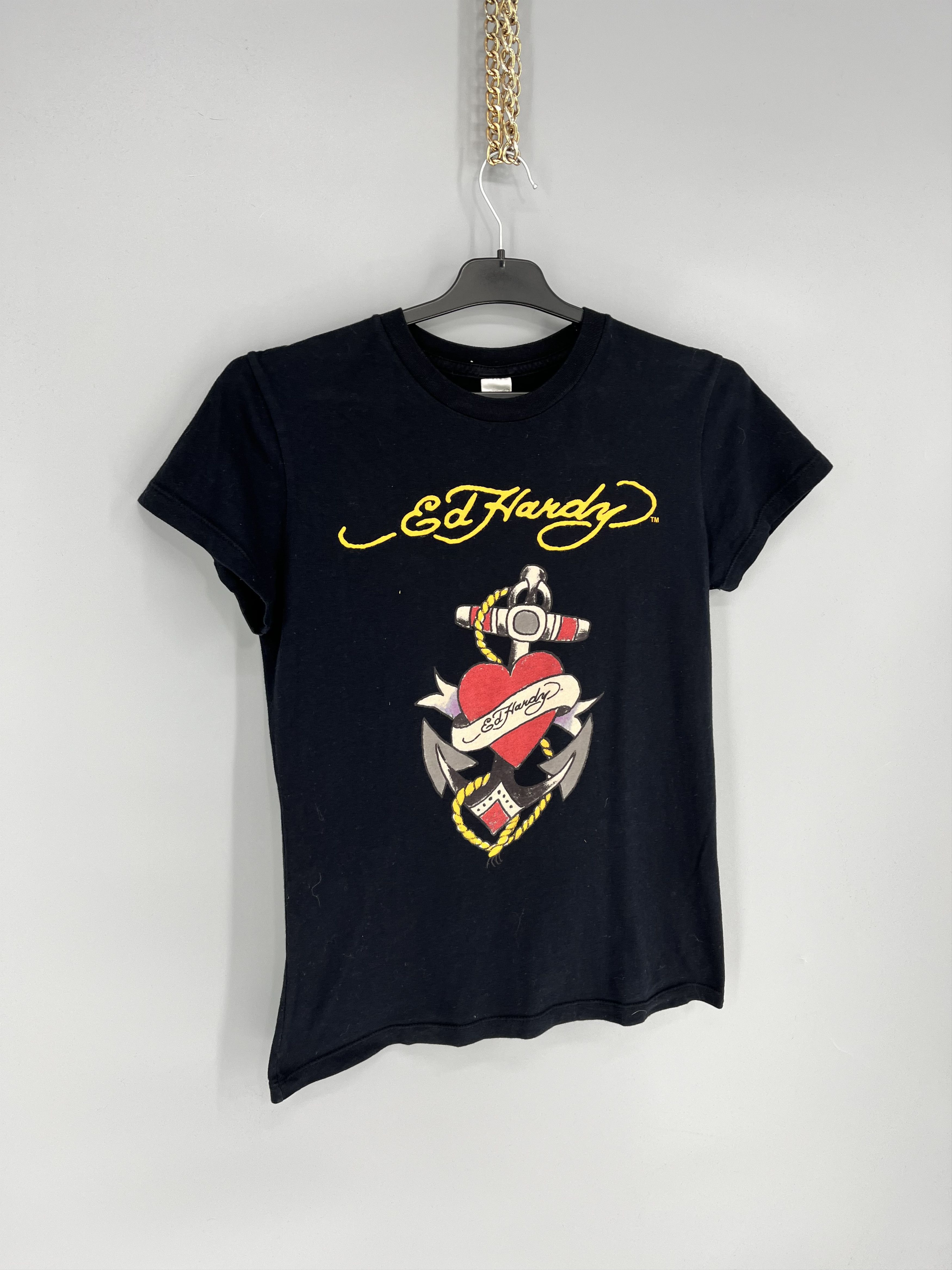 Christian Audigier Vintage Y2K Christian Audigier Women’s Rhinestones T-Shirt Size M / US 6-8 / IT 42-44 - 2 Thumbnail