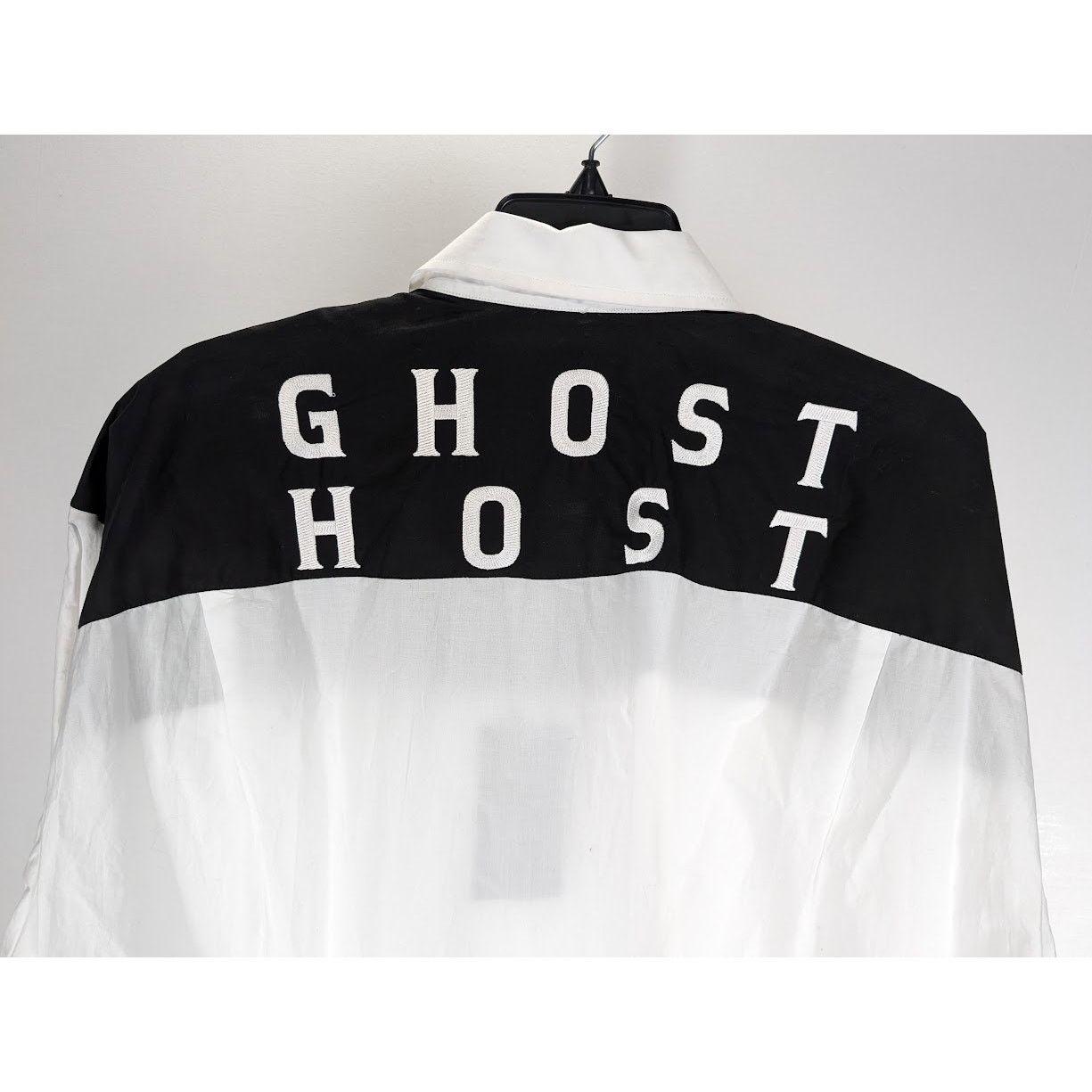Raf Simons o1rshd1 Americano Bicolor Shirt With Embroidery White/Black Size US L / EU 52-54 / 3 - 13 Thumbnail