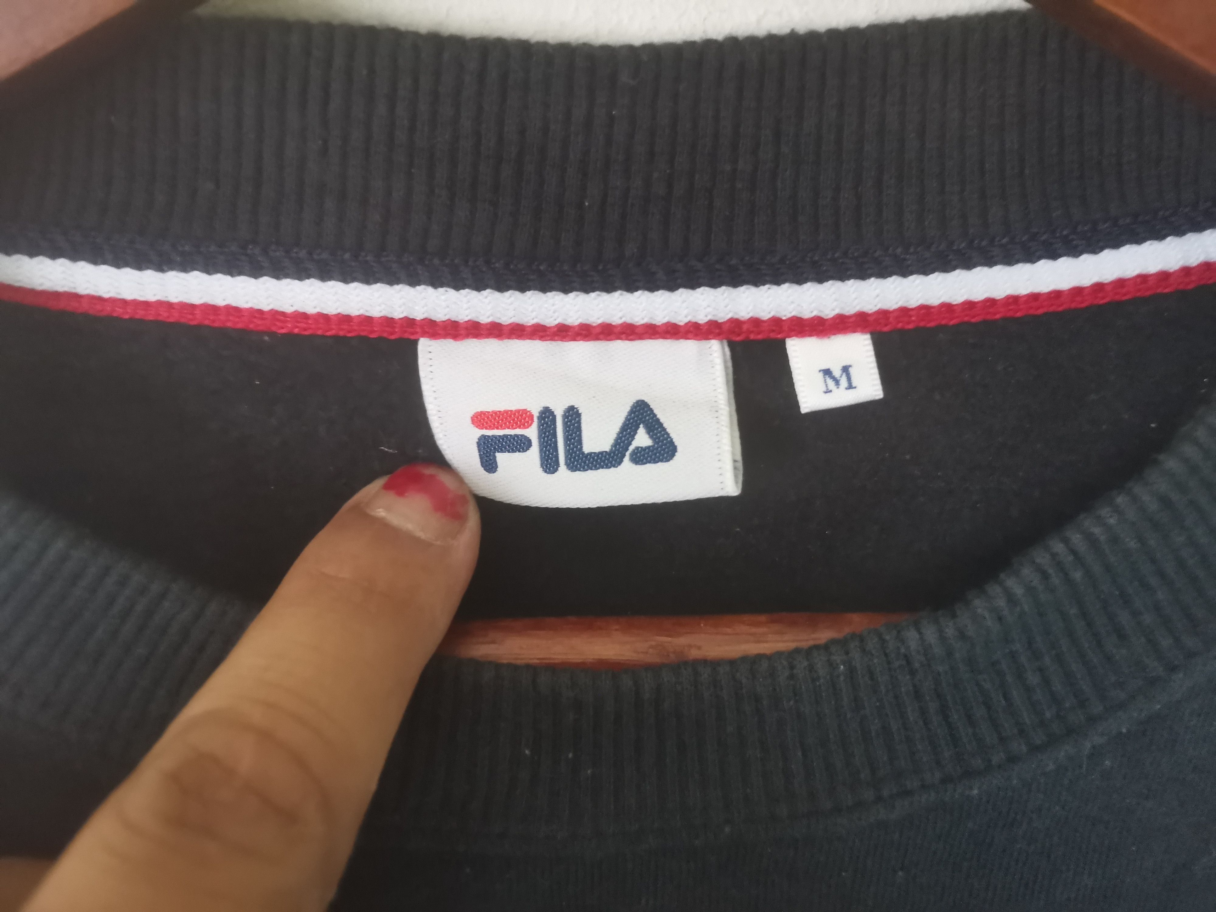 Fila × Vintage Rare vintage FILA sweatshirt black colour Size US M / EU 48-50 / 2 - 3 Thumbnail