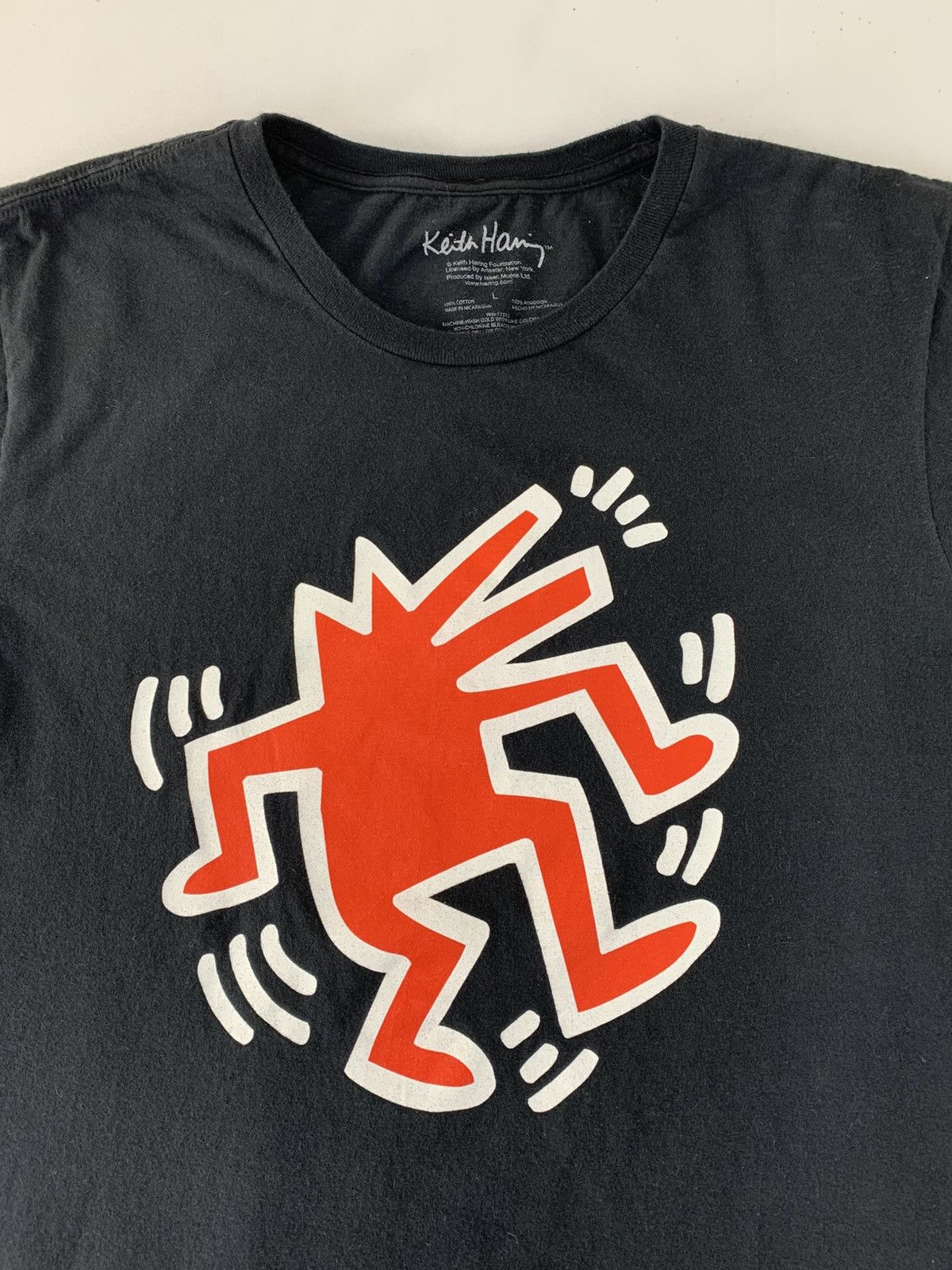 Keith Haring Keith Haring Dancing Dog Big Logo Crewneck Printed Tee Size US L / EU 52-54 / 3 - 4 Thumbnail
