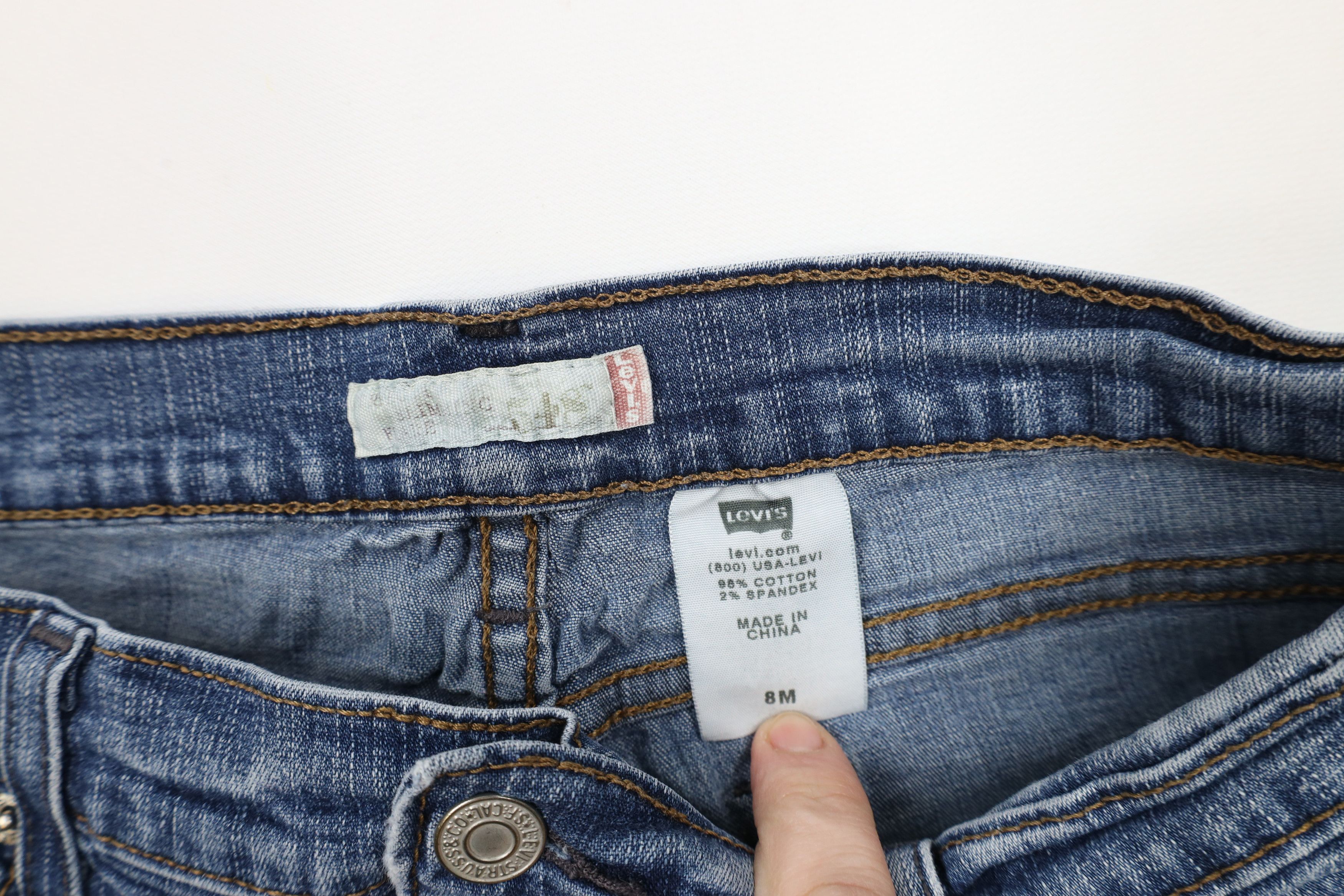Levi's × Vintage Vintage Y2K Levis Flared Wide Leg Denim Jeans Babydoll Size 30" / US 8 / IT 44 - 7 Thumbnail