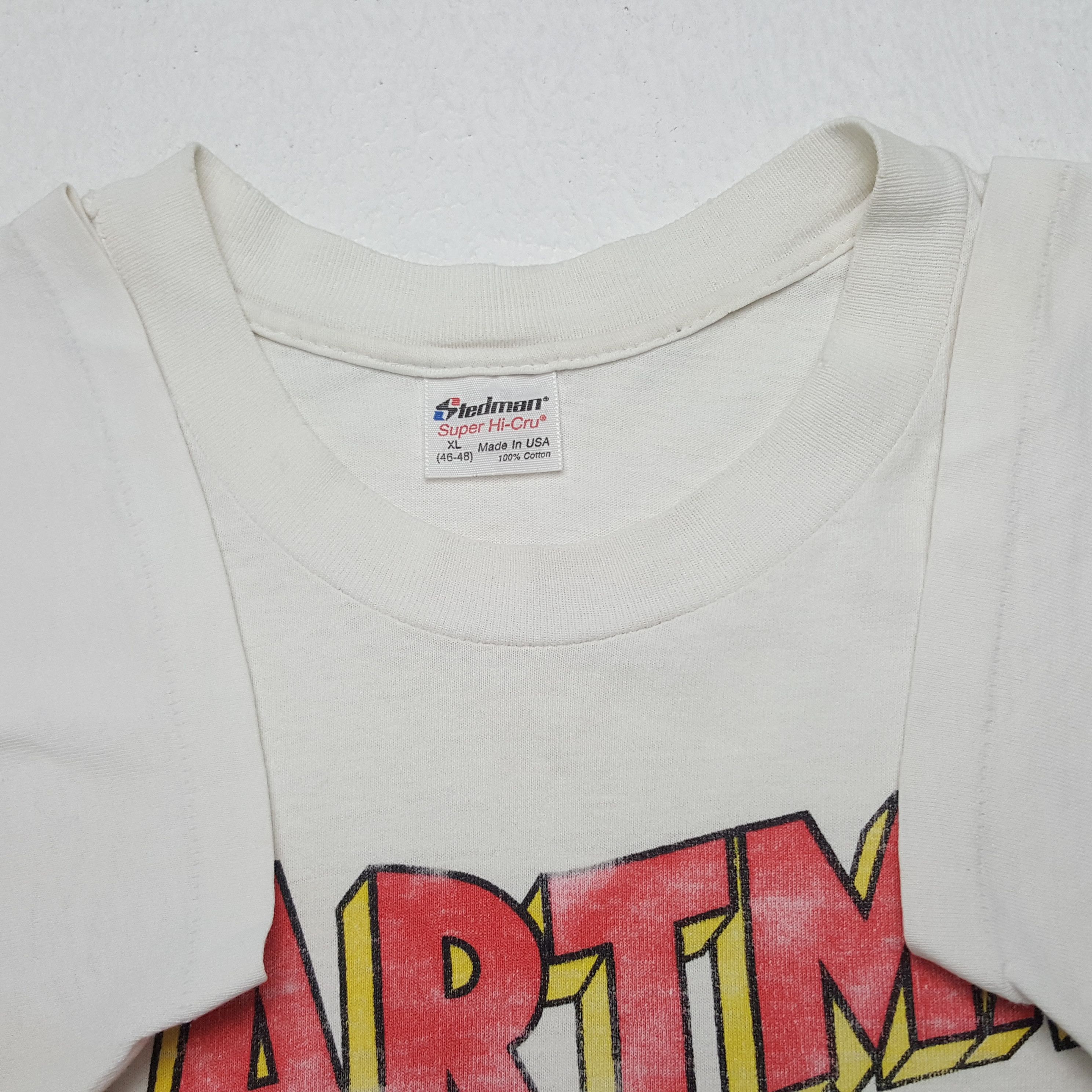 DC Comics × Vintage Vintage 90's Bartman American Superhero Parody Tshirt Size US XL / EU 56 / 4 - 4 Thumbnail