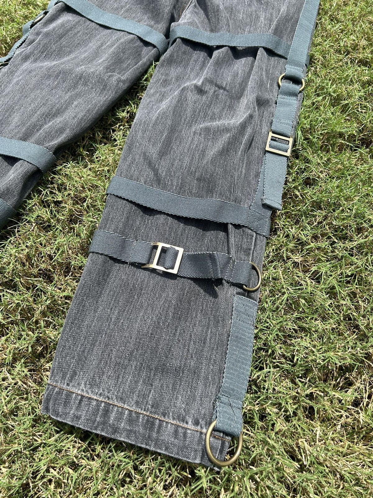 Dolce & Gabbana Vintage SS04 Dolce & Gabbana Archive Bondage Denim Jeans Size US 31 - 11 Thumbnail