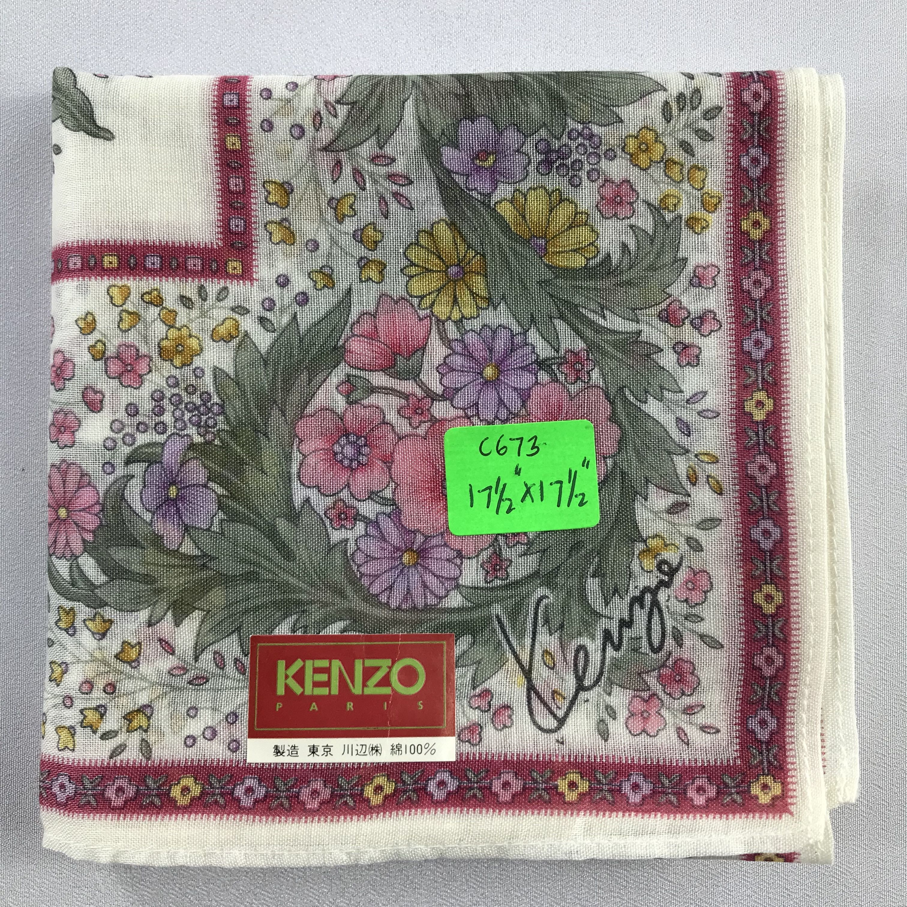 Kenzo Kenzo Handkerchief / Bandana / Neckerchief C673 Size ONE SIZE - 7 Thumbnail