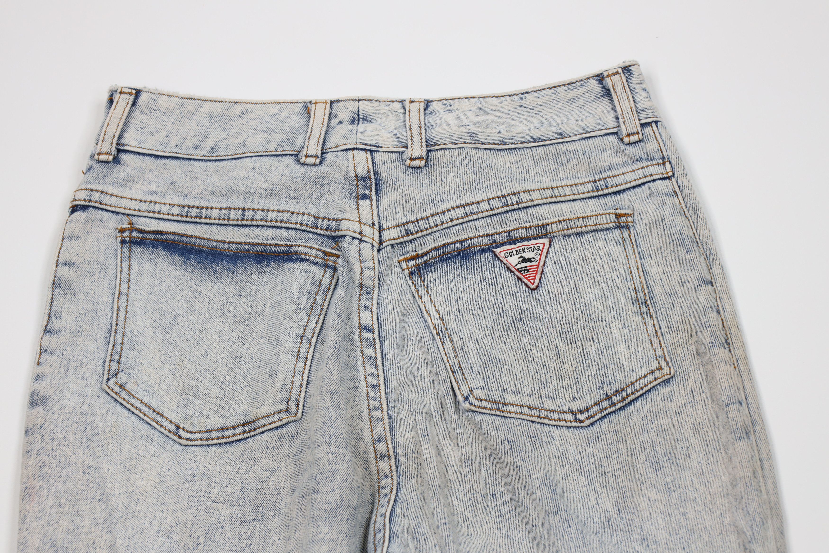 Vintage Vintage 90s Streetwear Acid Wash Rivet Tapered Leg Jeans Size 32" / US 10 / IT 46 - 11 Thumbnail
