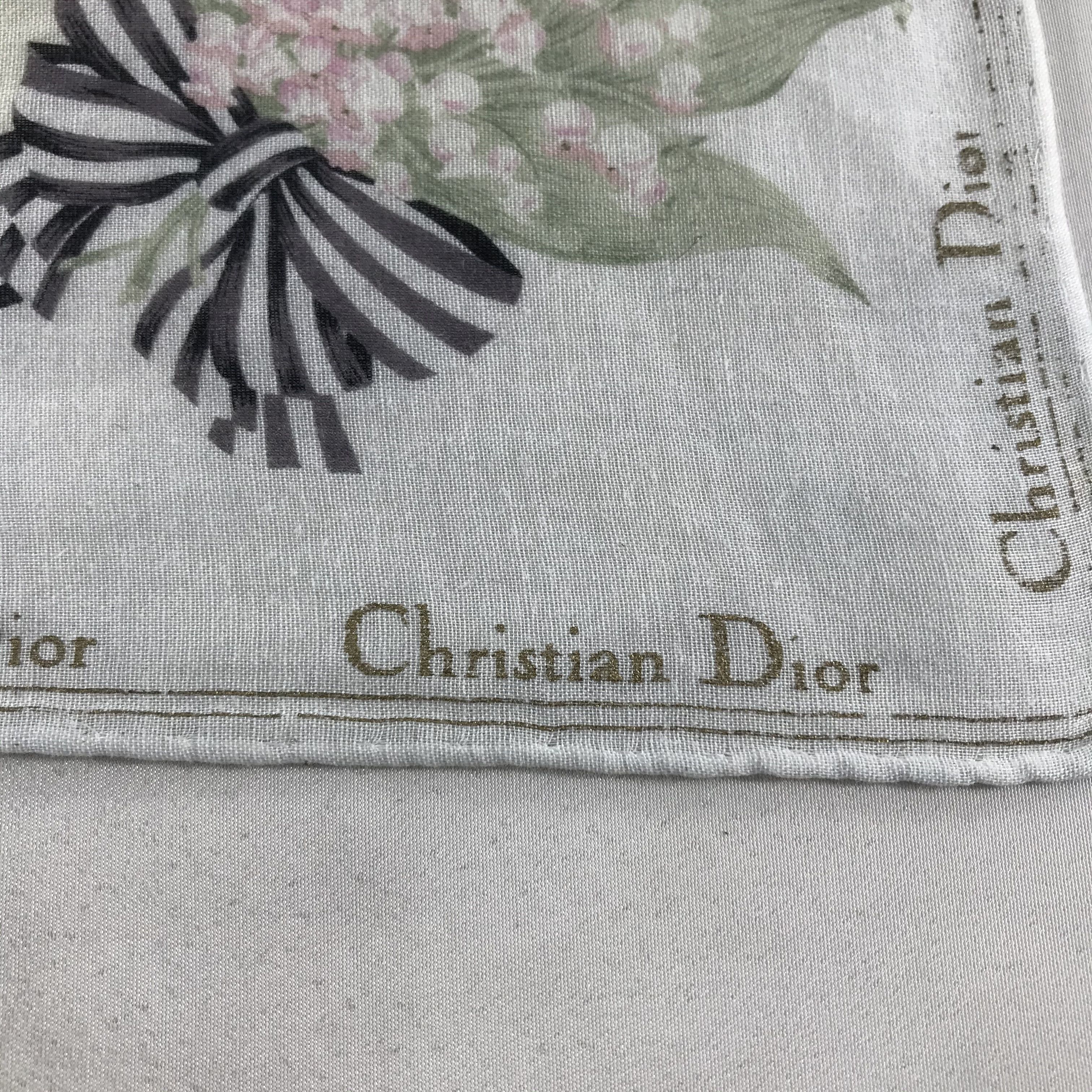 Christian Dior Monsieur Christian Dior Handkerchief Neckerchief Bandana H38 Size ONE SIZE - 4 Thumbnail