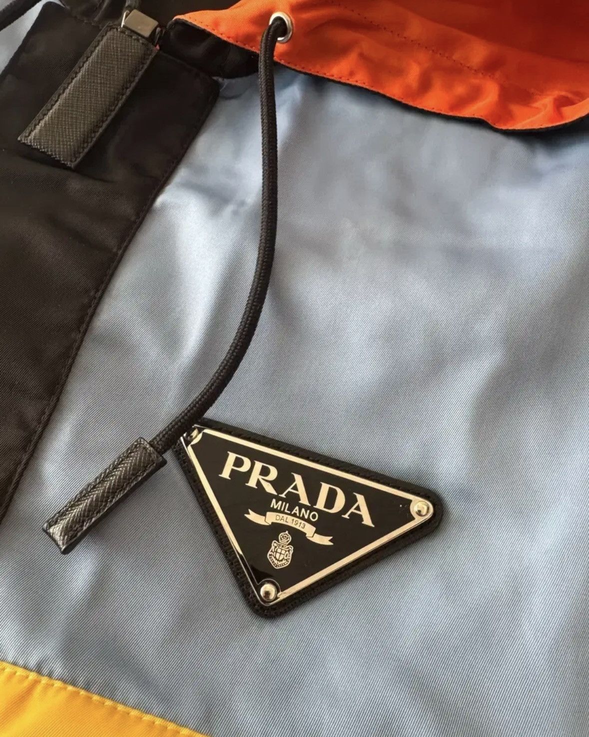 Prada 19SS Color-Block Gabardine Nylon Anorak Jacket Size US S / EU 44-46 / 1 - 2 Thumbnail