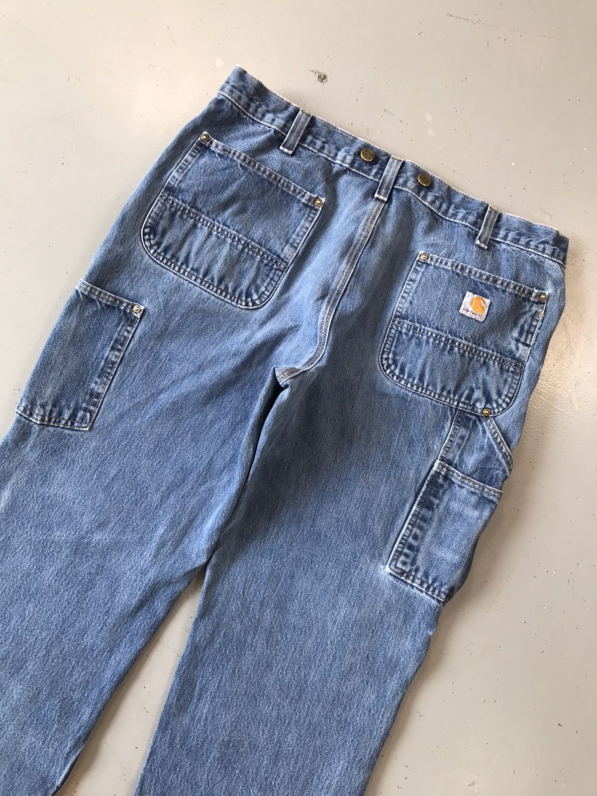 Carhartt × Vintage Vintage Carhartt b01 double knee denim Size US 38 / EU 54 - 12 Thumbnail