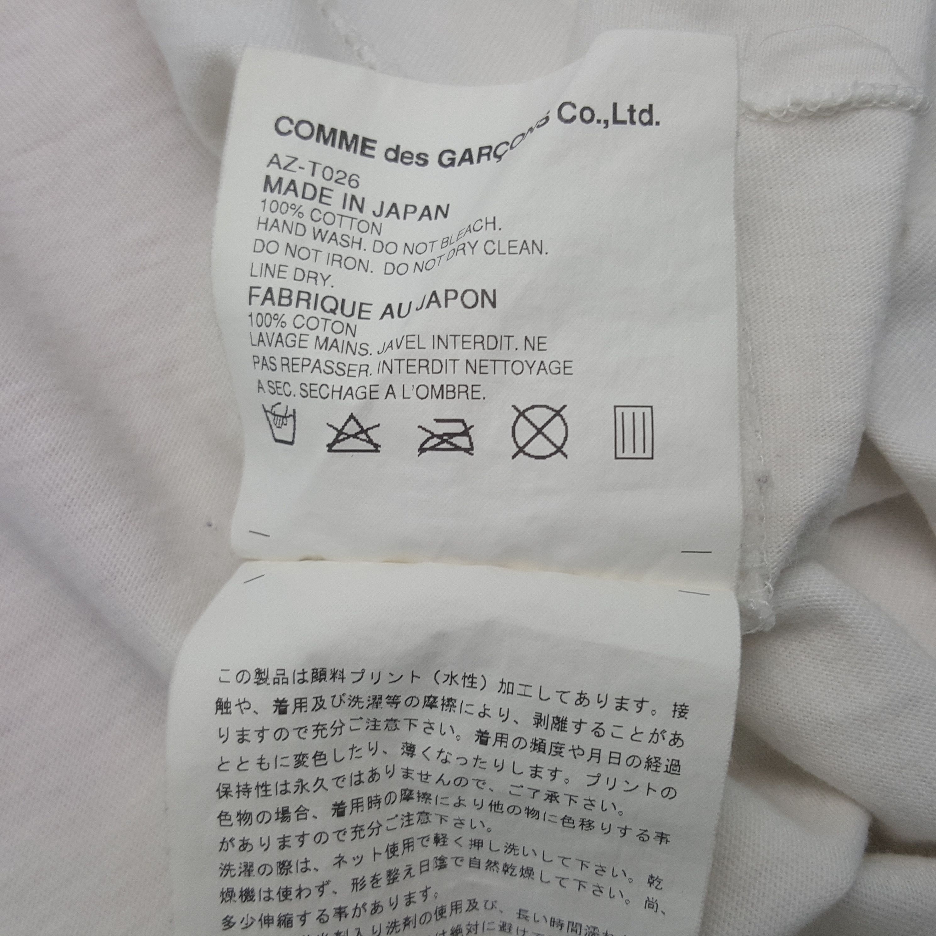 Comme des Garcons PLAY Vintage Comme des Garcons Big Logo Tshirt Size US S / EU 44-46 / 1 - 7 Thumbnail
