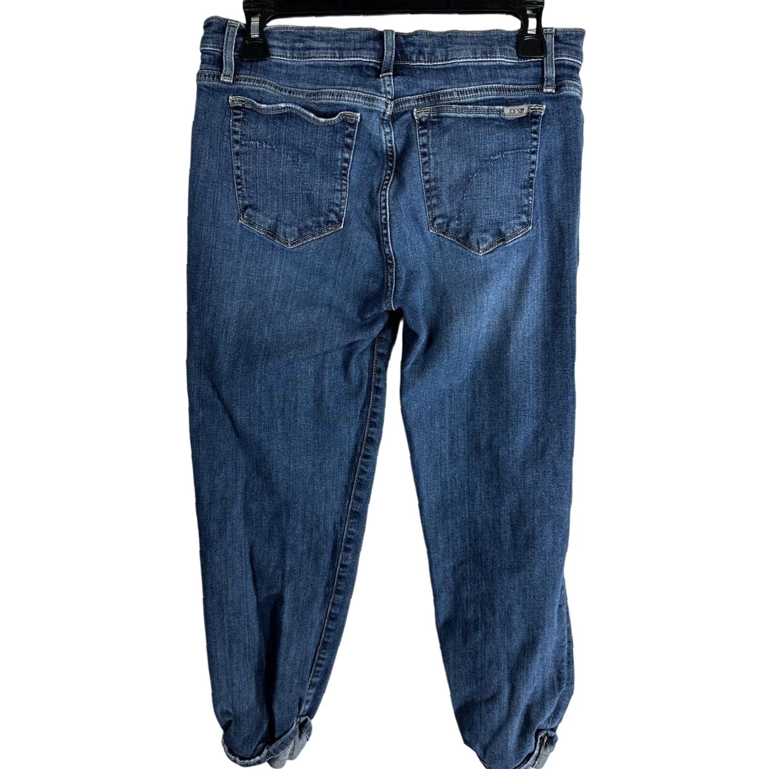 Vintage Joes Jeans Womens 30 Dark Blue Denim Cropped Mid Rise Cotton Blend Size 28" / US 6 / IT 42 - 2 Thumbnail