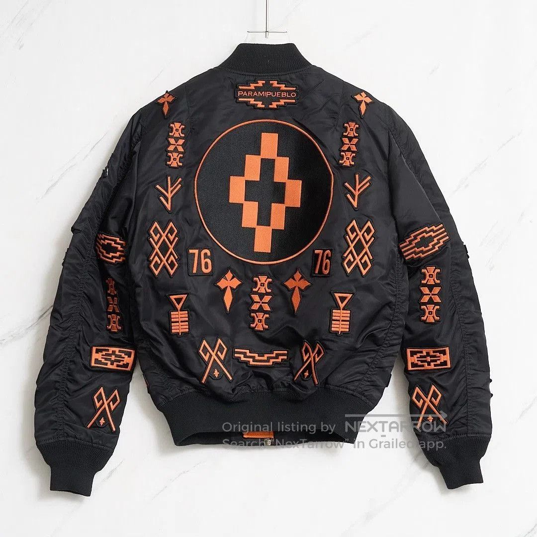 Marcelo Burlon Marcelo Burlon Men's Heavy Embroidered Bomber Jacket. Size US S / EU 44-46 / 1 - 3 Thumbnail