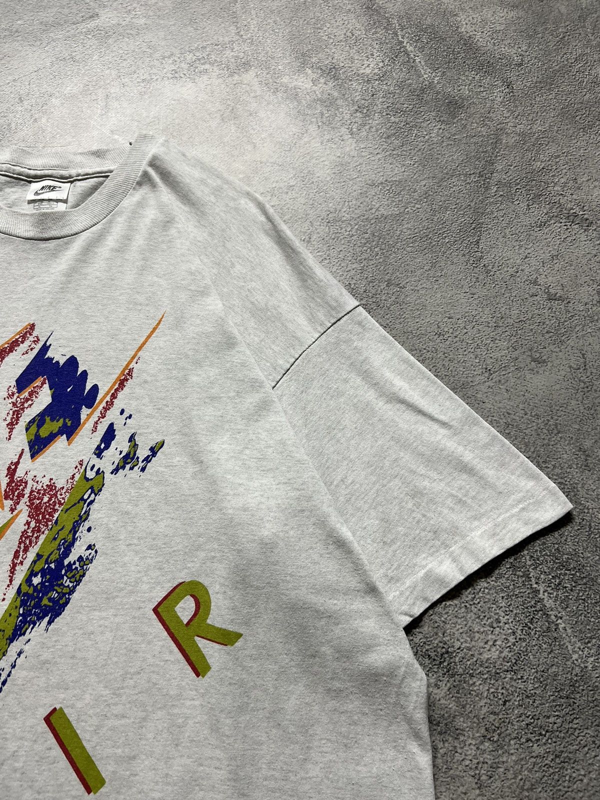 Vintage Vintage Y2k Nike Air 🤍 Spellout Big Logo Rare T-shirt 80’s Size US XL / EU 56 / 4 - 5 Thumbnail