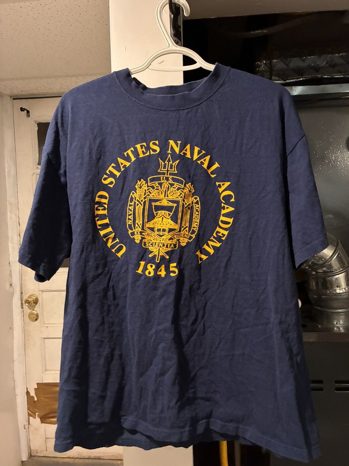 Vintage Vintage Naval Academy T-Shirt Size US L / EU 52-54 / 3 - 1 Thumbnail