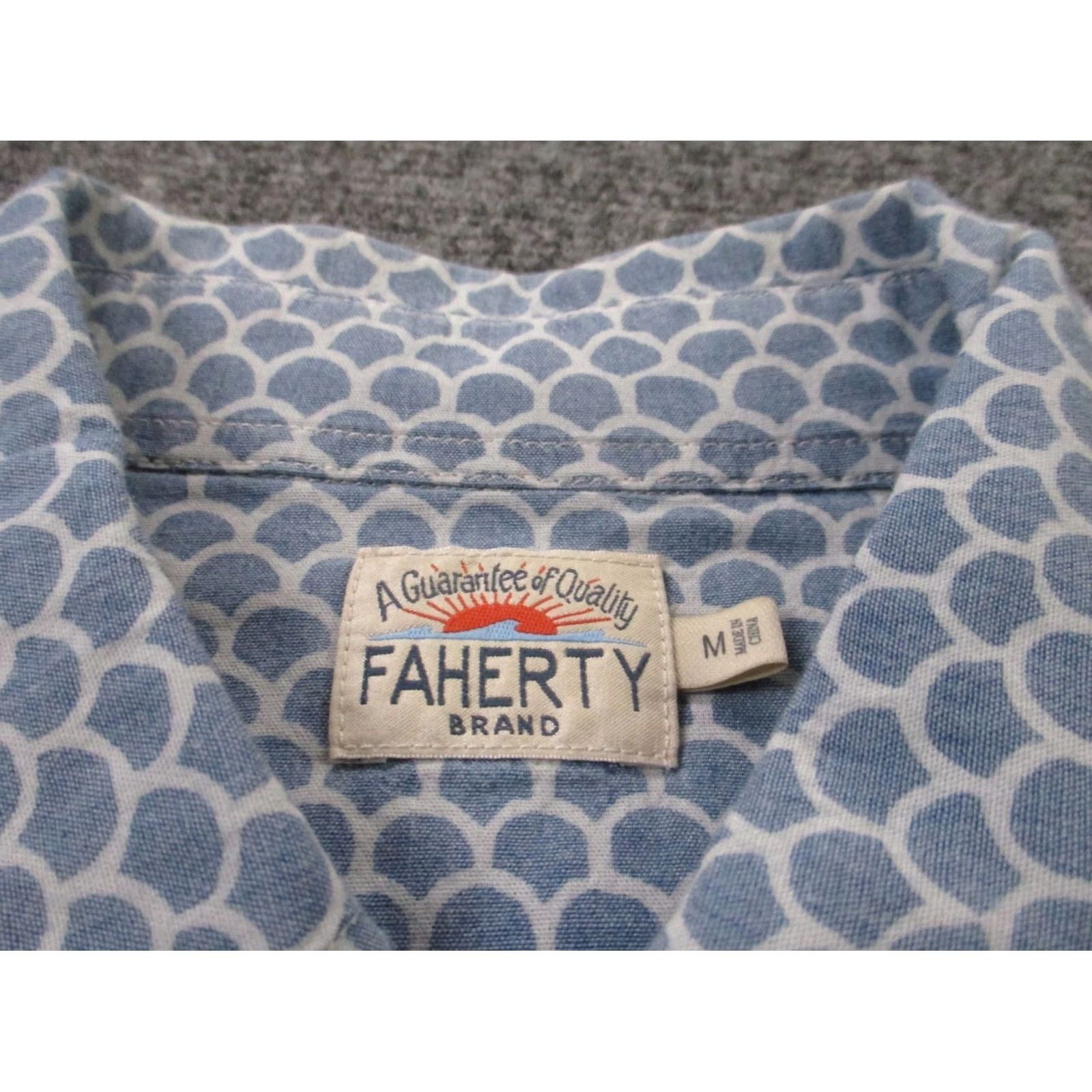 Faherty Faherty Shirt Mens M Blue Work Outdoors Casual Classic Business Size US M / EU 48-50 / 2 - 6 Thumbnail