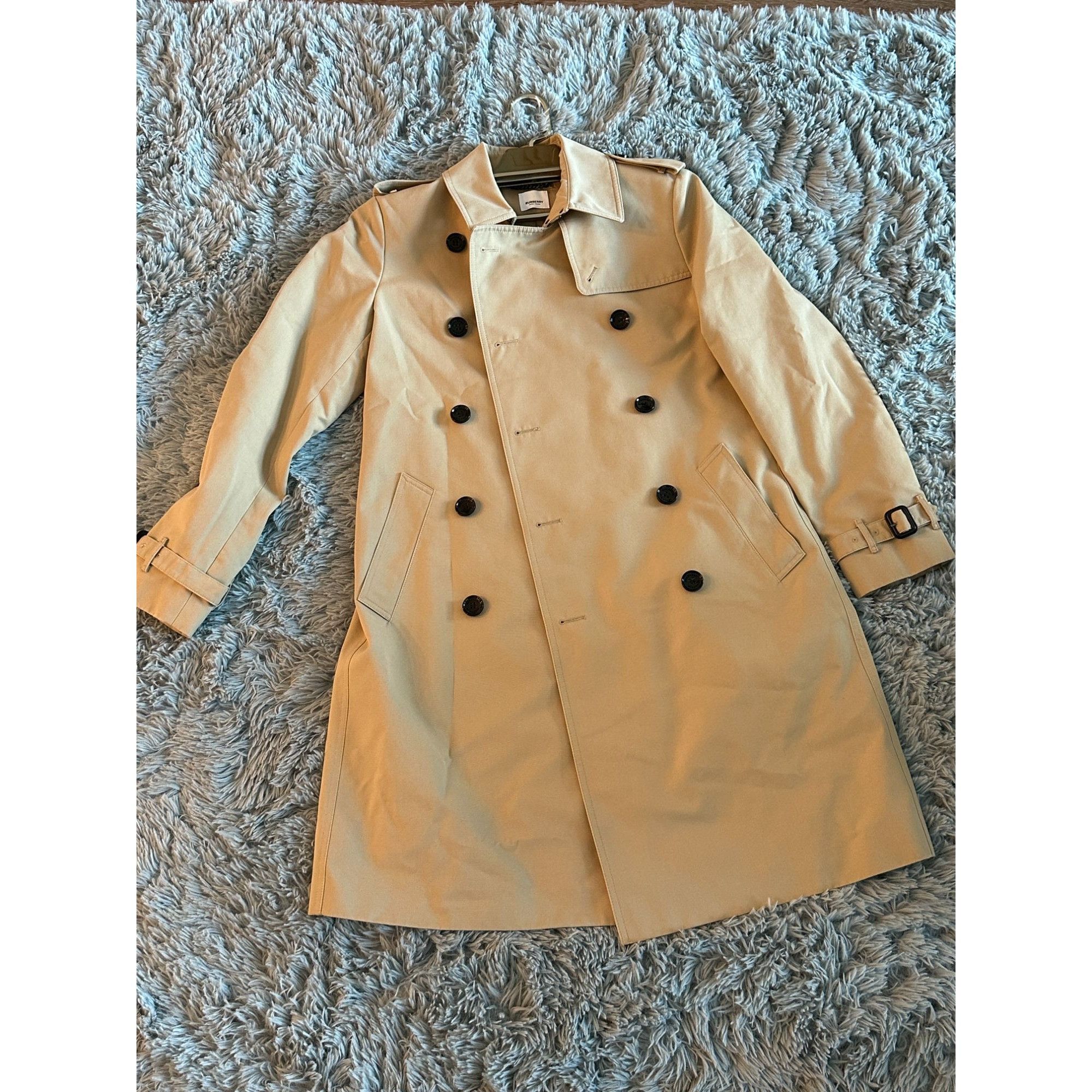 Burberry Burberry Womens Double-Breasted Trench Coat Cotton & Polyest Size L / US 10 / IT 46 - 2 Thumbnail