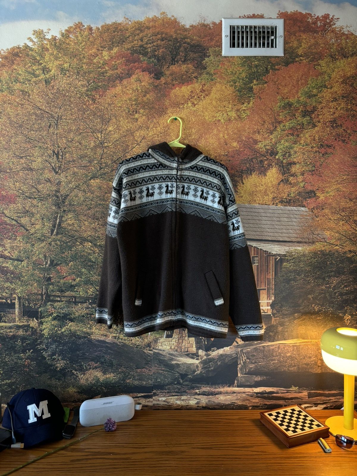 Vintage Handmade Cashmere Hoodie Size US L / EU 52-54 / 3 - 1 Thumbnail