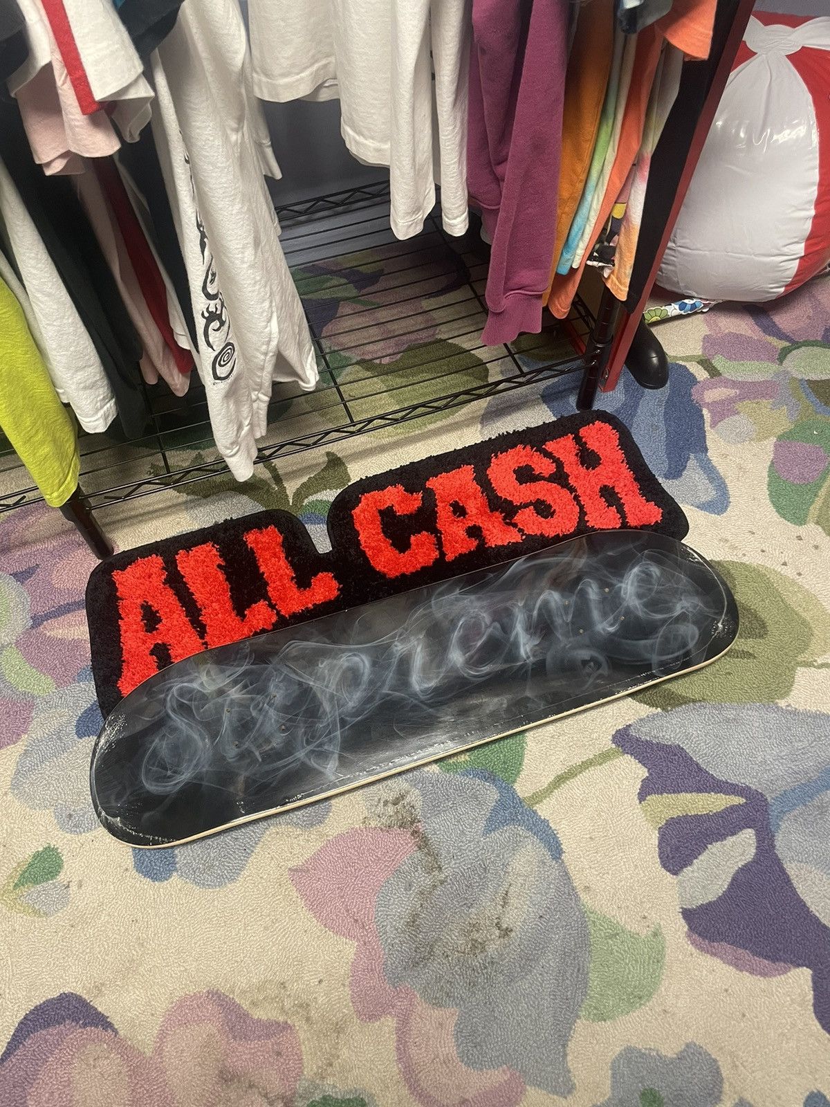 Supreme Supreme Smoke Skateboard Black Size ONE SIZE - 5 Thumbnail