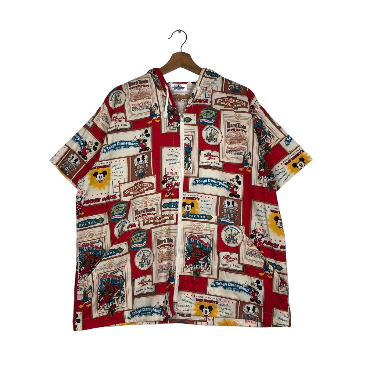 Cartoon Network 📌Short Sleeve Hoodie Jacket Tokyo Disneyland Overprint Size US M / EU 48-50 / 2 - 13 Thumbnail