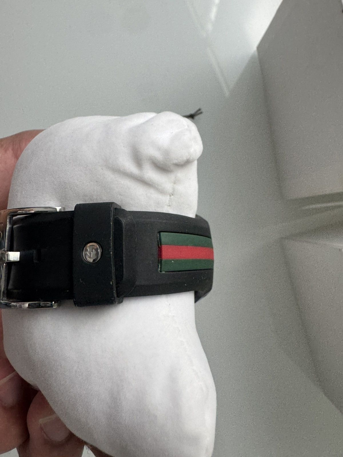 Gucci Gucci Watch - Black - Sterling Silver Tone - Red - Green Size ONE SIZE - 5 Thumbnail