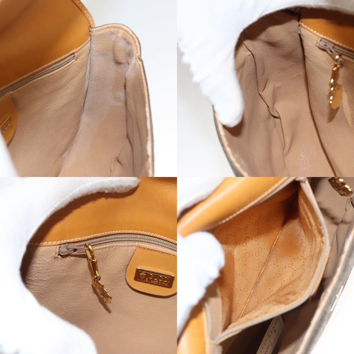 Gucci GUCCI Shoulder Bag Canvas Leather Beige 007 261 007 261 Size ONE SIZE - 12 Thumbnail