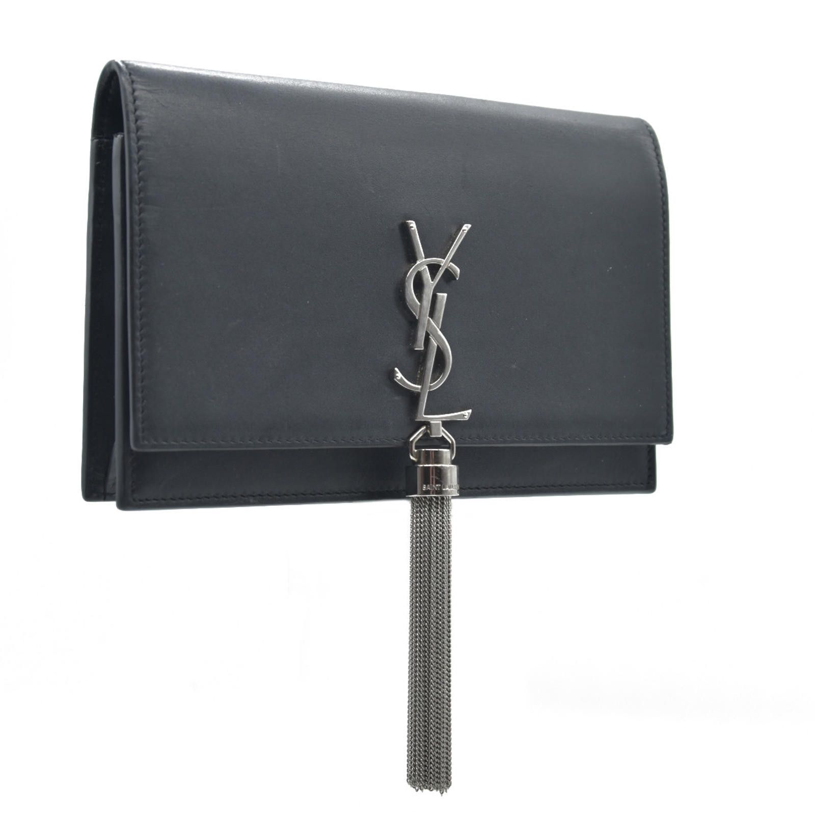 Saint Laurent Paris Saint Laurent Smooth Calfskin Classic Monogram Kate Tassel Size ONE SIZE - 9 Thumbnail