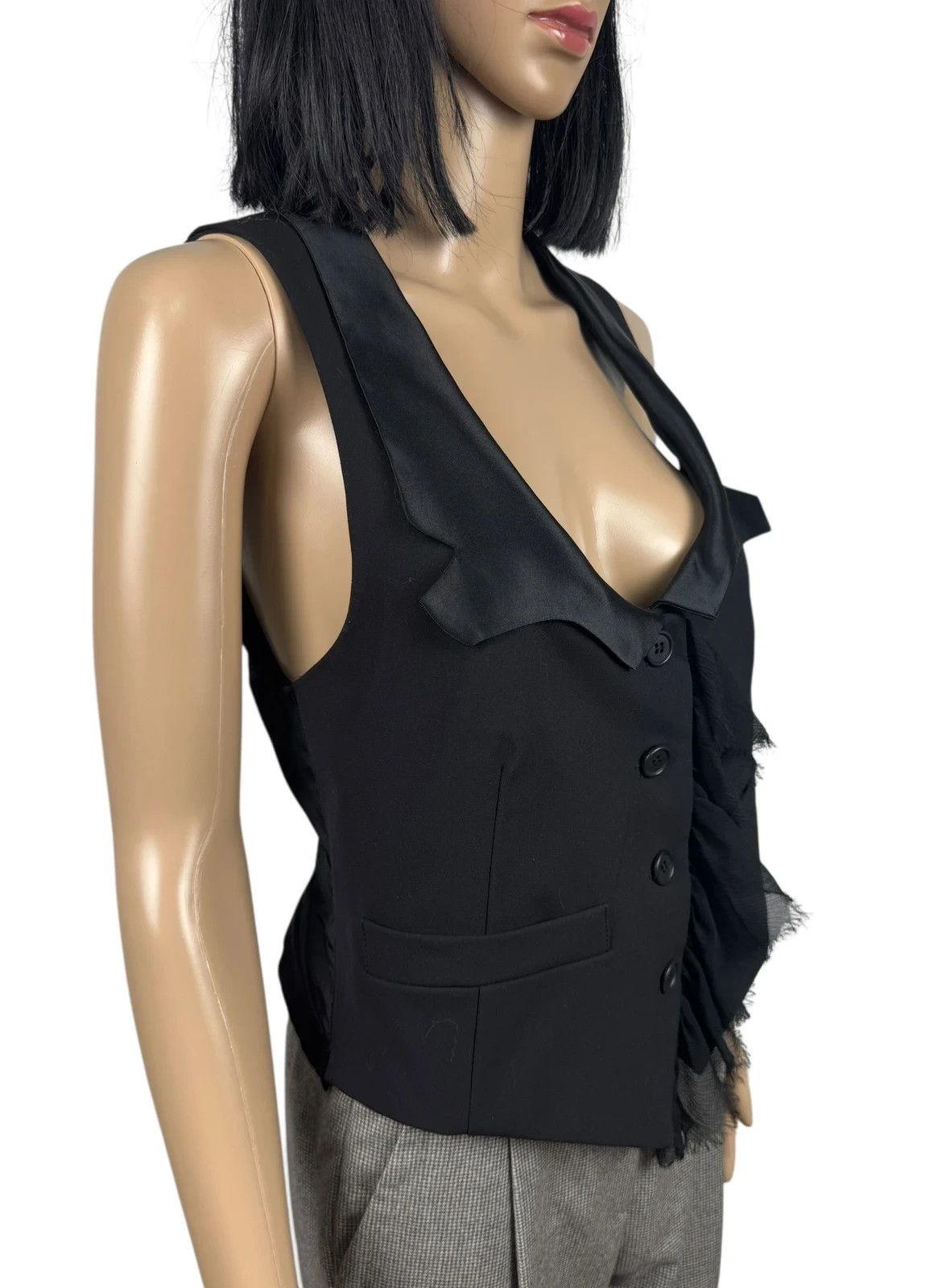 Other Rachel Roy New York Vest Draped Mesh Gilet size 6 Size M / US 6-8 / IT 42-44 - 3 Thumbnail