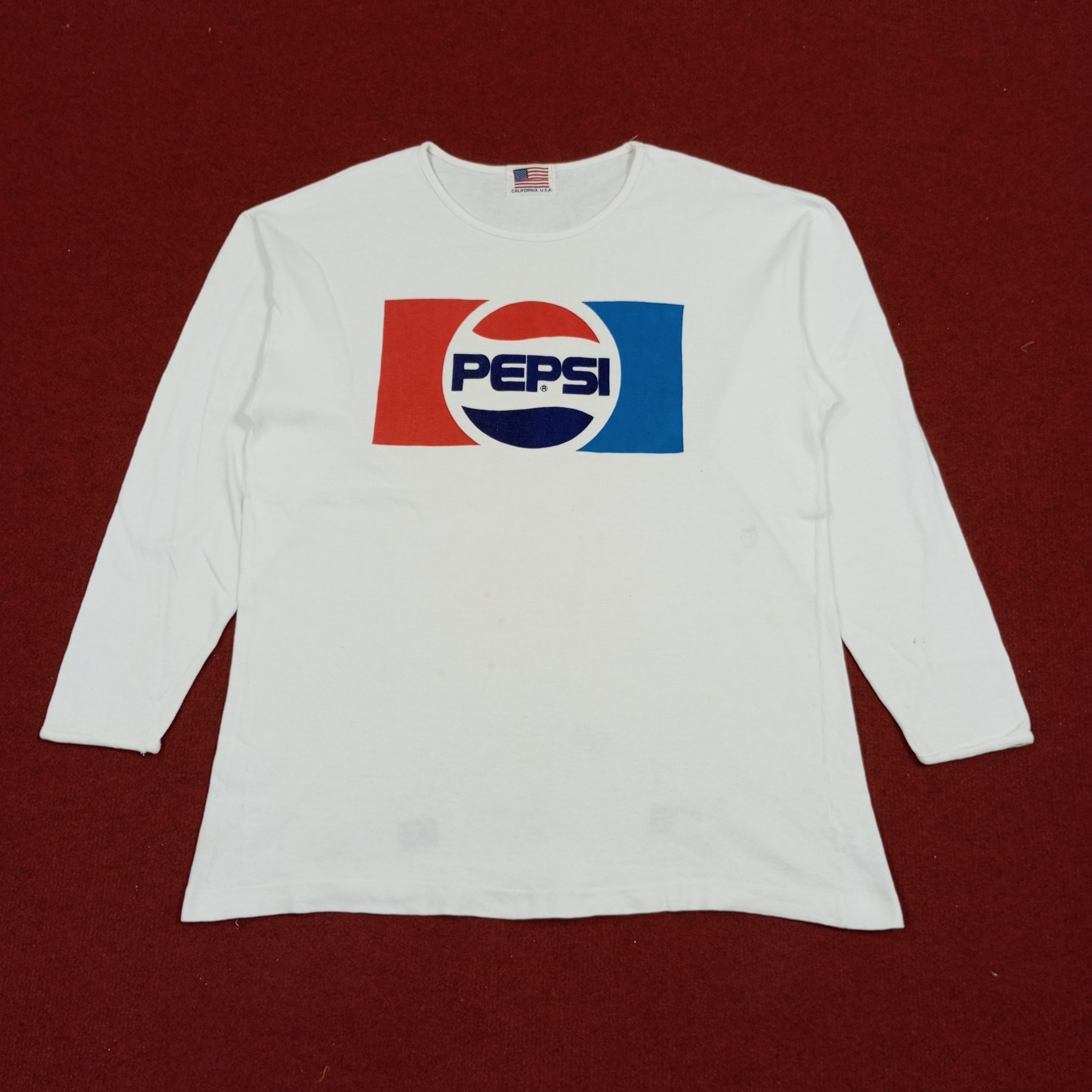 Pepsi × Vintage Pepsi Logo Brand Promo Style Tshirt Size US M / EU 48-50 / 2 - 1 Thumbnail
