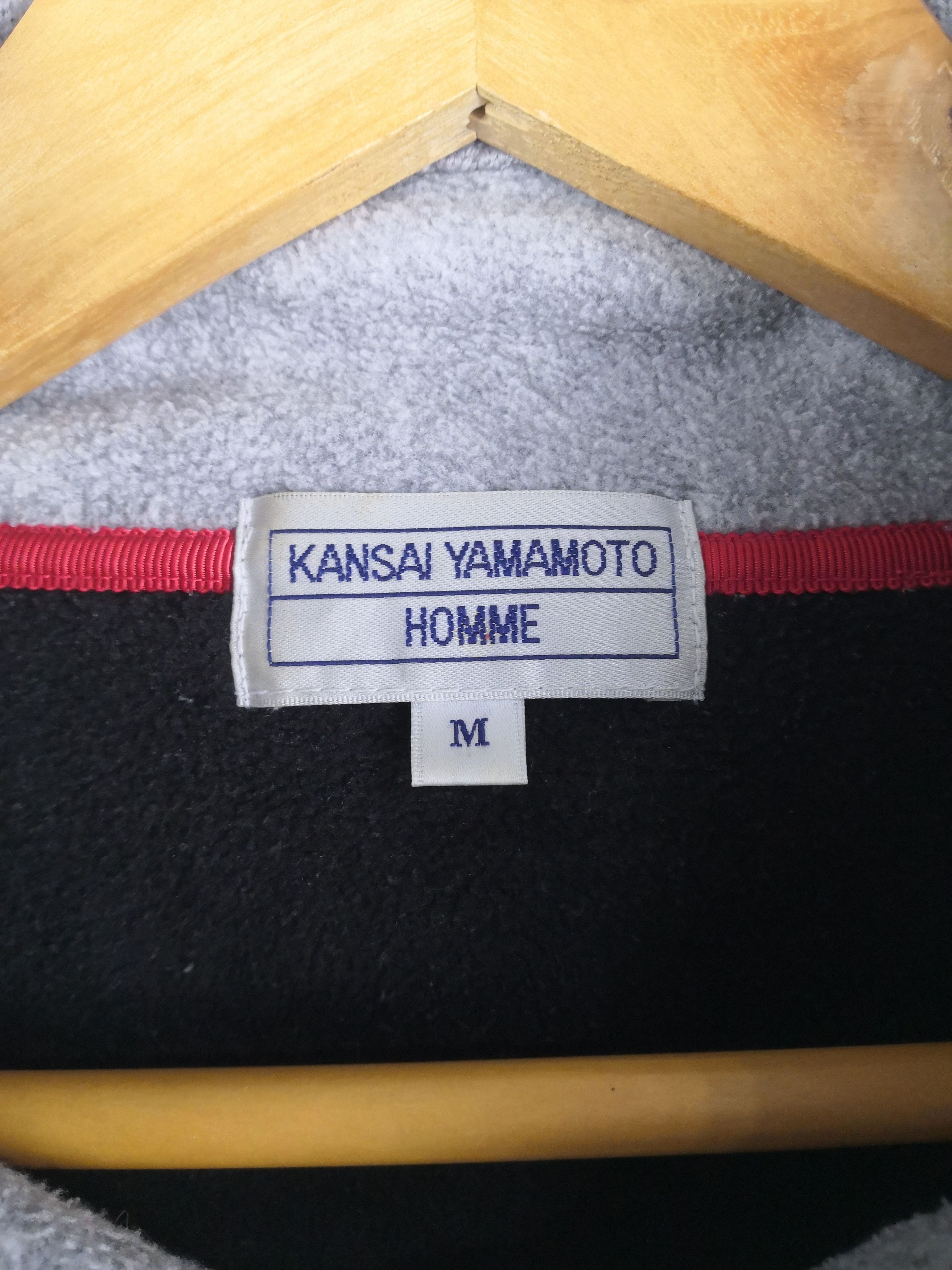 Kansai Yamamoto Vintage Kansai Yamamoto Homme Sweater Zipper Fleece Size US M / EU 48-50 / 2 - 7 Thumbnail