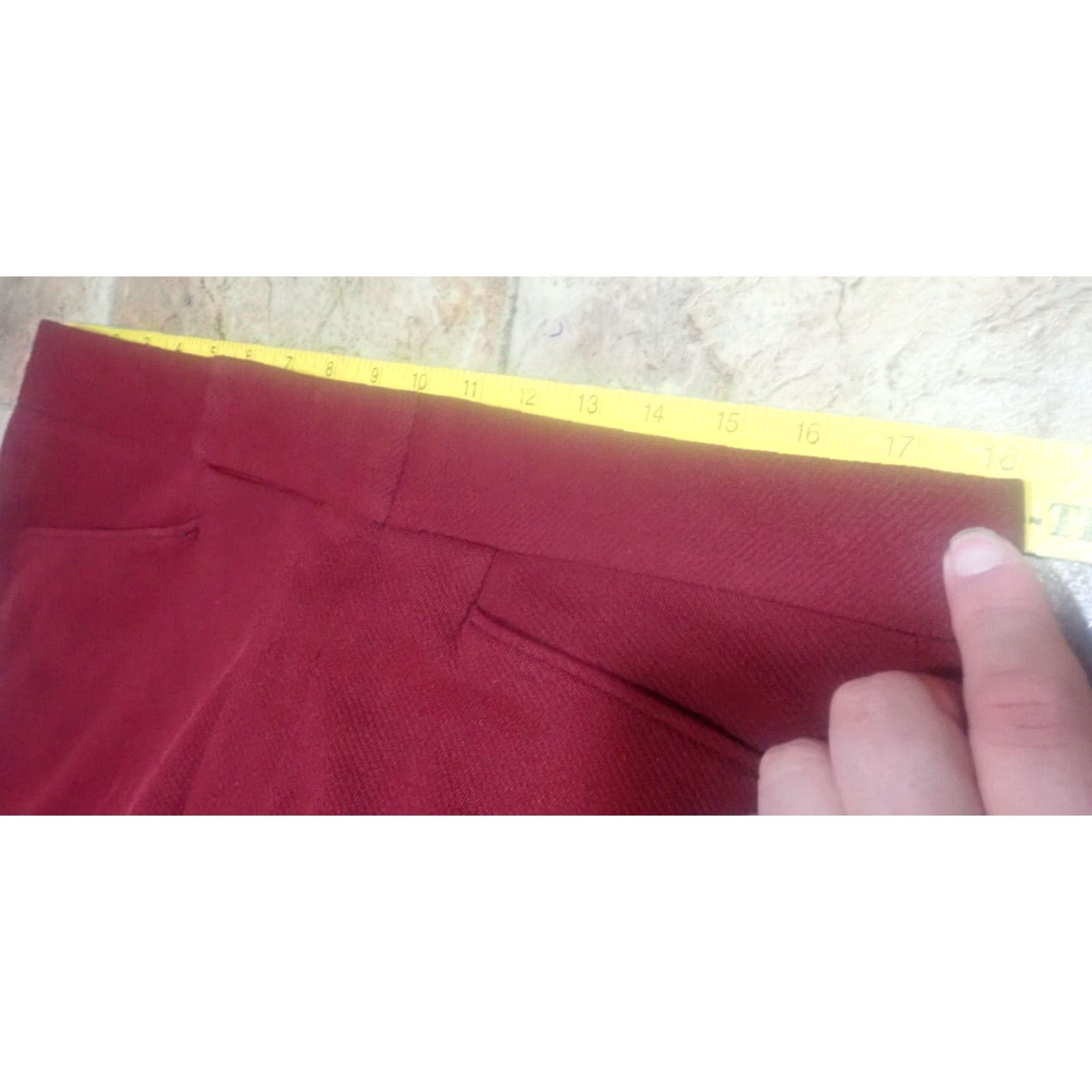 Izod Vintage Izod Red Polyester Dress Pants Size 36x28 Preppy Straight Leg 1980s Mens Size US 36 / EU 52 - 6 Thumbnail