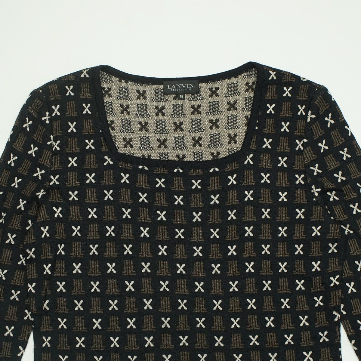 Lanvin Lanvin Monogram Knitted Top Size XS / US 0-2 / IT 36-38 - 2 Thumbnail