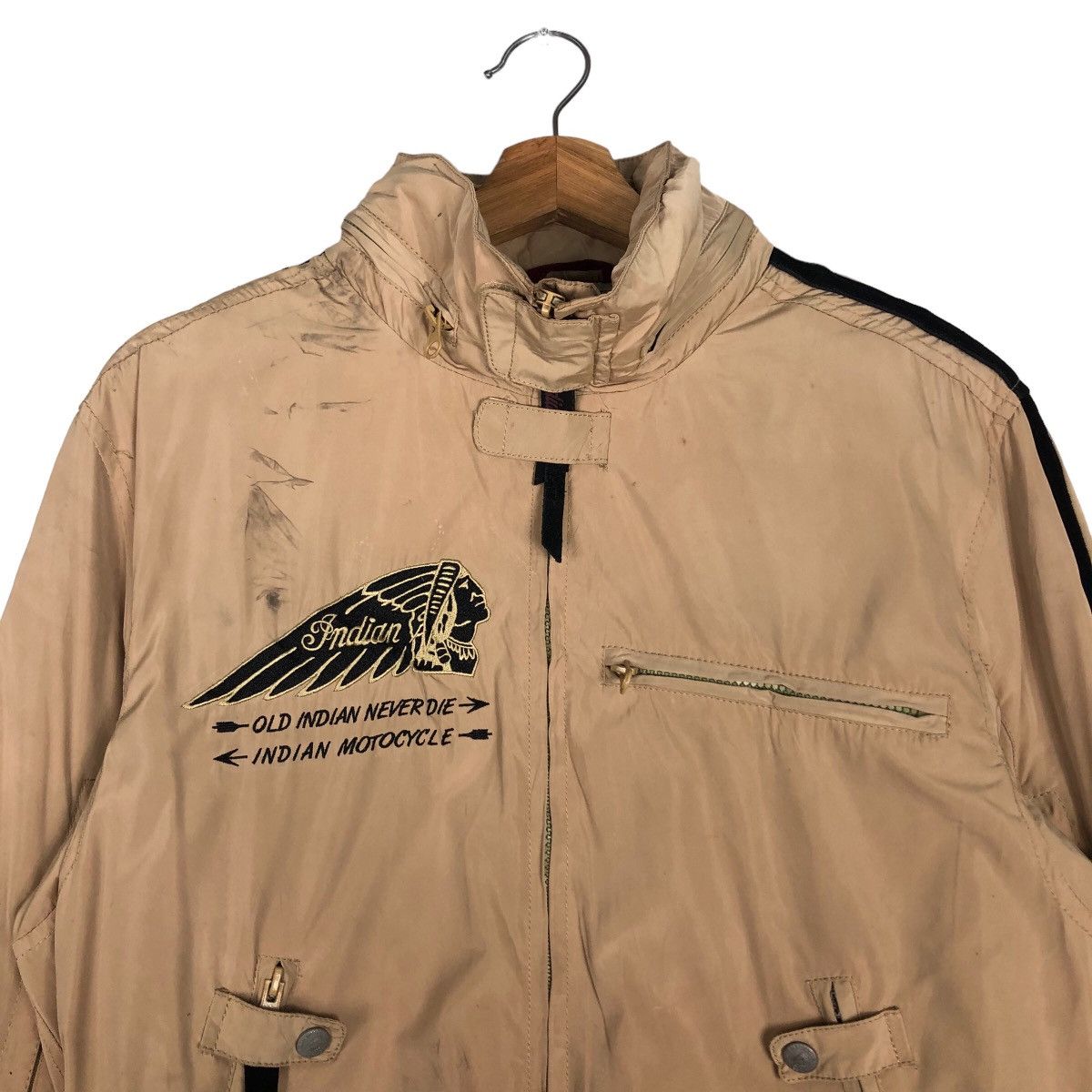 Indian Motorcycle 🔥Vintage Indian Motorcycle Bomber Jacket Big Logo Size US L / EU 52-54 / 3 - 3 Thumbnail