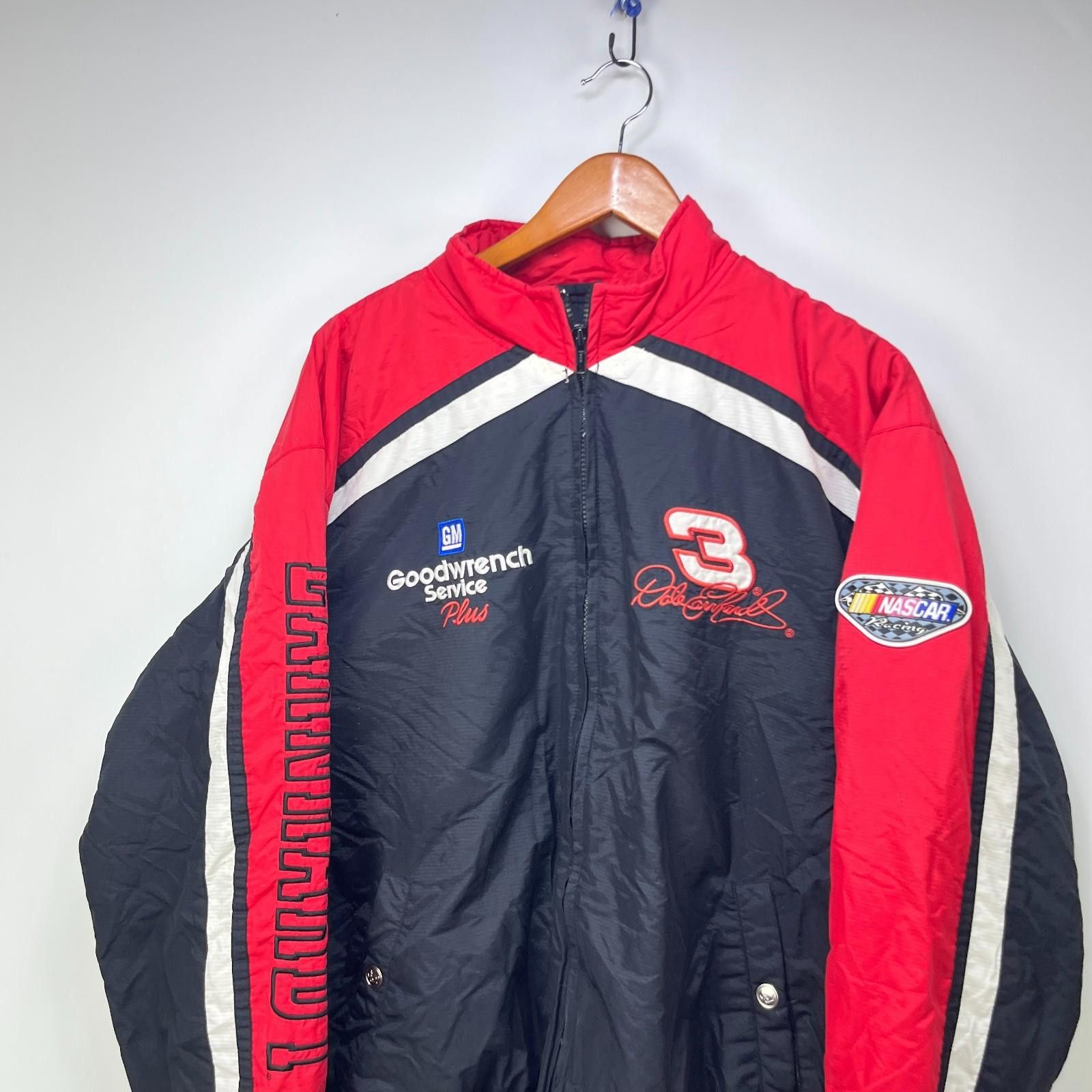 Chanel Vintage 90s NASCAR Dale Earnhardt Black Racing Jacket Large Size ONE SIZE - 2 Thumbnail