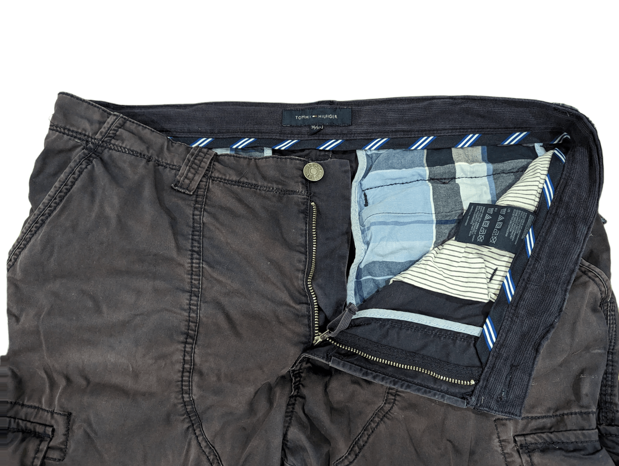 Tommy Hilfiger DISTRESSED TOMMY HILFIGER DOUBLE KNEE CARGO PANTS Size US 36 / EU 52 - 7 Thumbnail