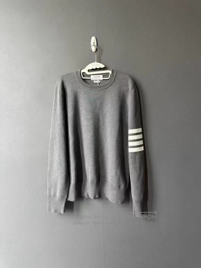 Thom Browne Thom Browne Grey Sweater Size US L / EU 52-54 / 3 - 1 Thumbnail