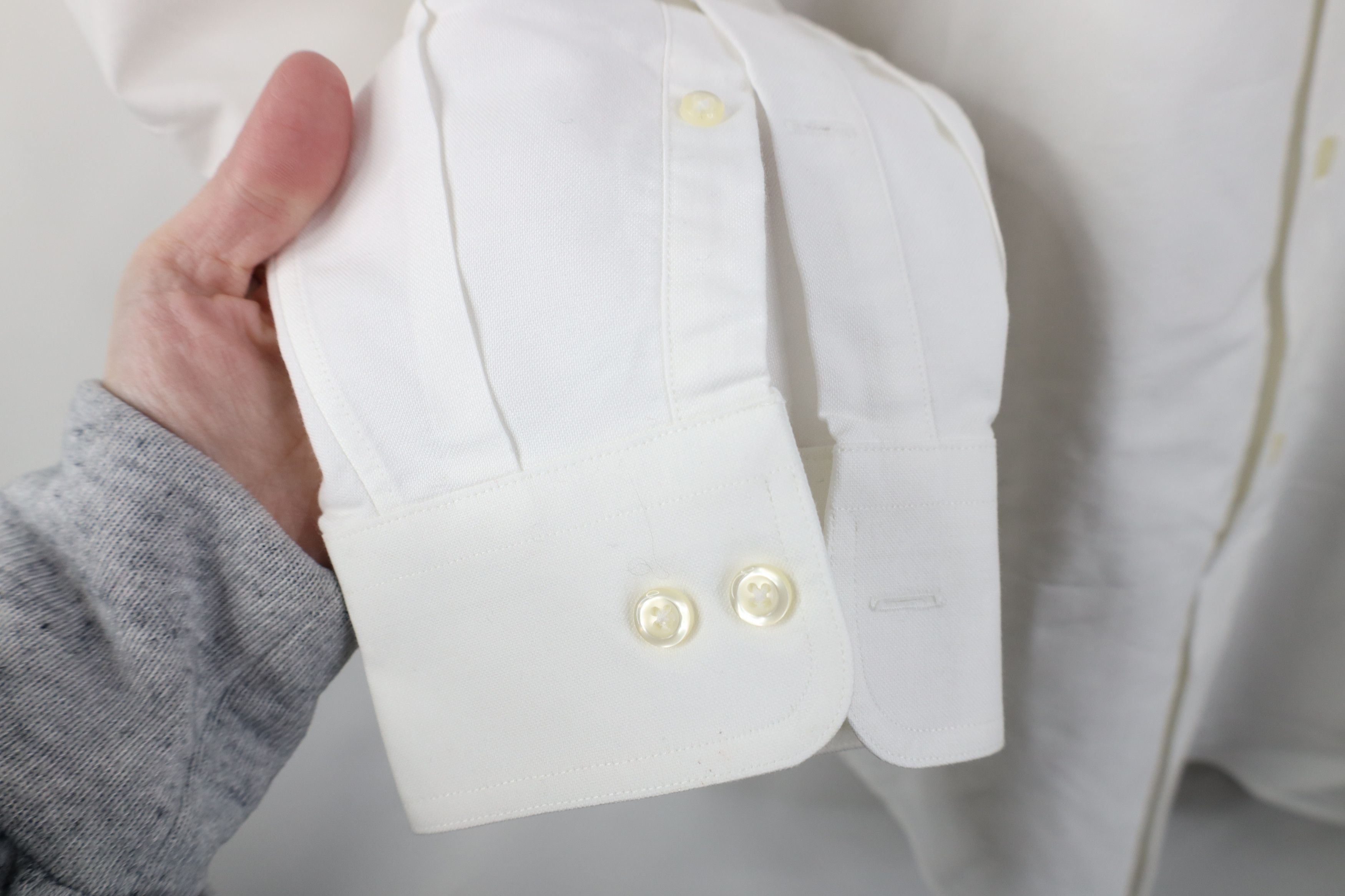 Lands' End Vintage 90s Y2K Lands End Collared Button Down Shirt White Size US L / EU 52-54 / 3 - 4 Thumbnail