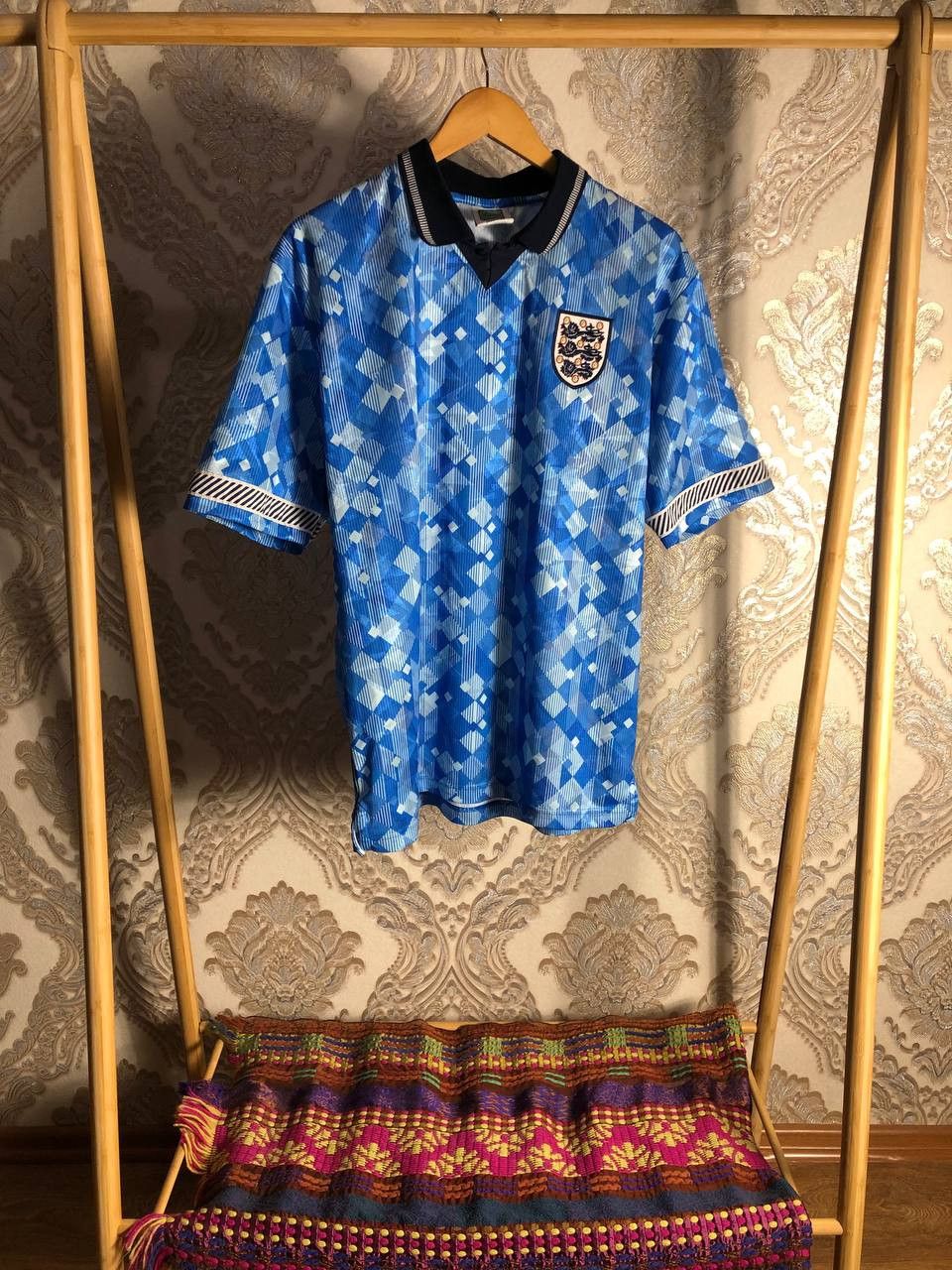 Vintage Very Rare England Retro Soccer Jersey Umbro Manchester 90s Size US L / EU 52-54 / 3 - 2 Thumbnail