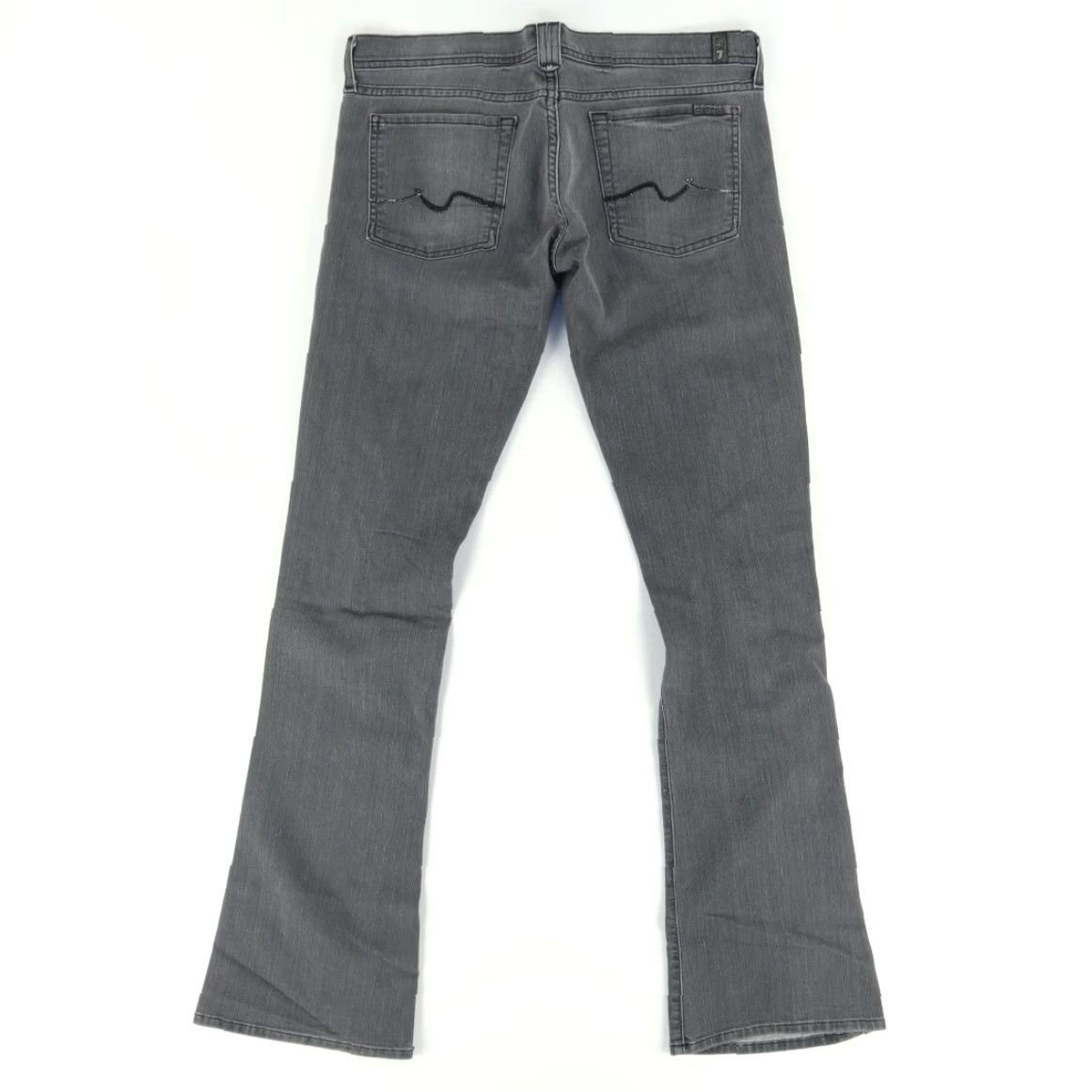 7 For All Mankind 7 For all Mankind Rocker Boot Cut Denim Jeans Pants Gray Women's 31 Size 24" / US 00 / IT 34 - 4 Thumbnail