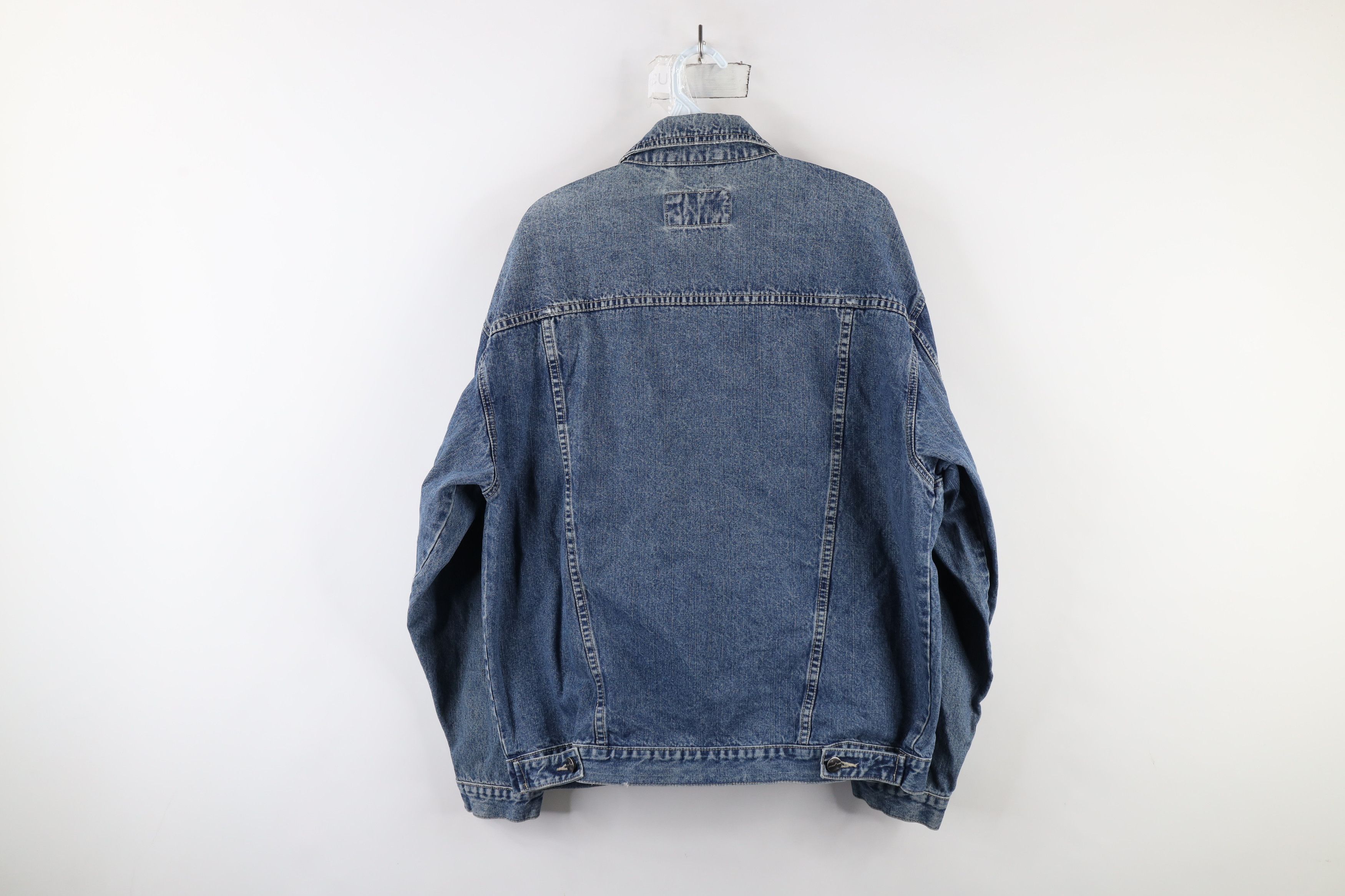 Vintage Vintage 90s Y2K Streetwear Denim Jean Trucker Jacket Blue Size US M / EU 48-50 / 2 - 12 Thumbnail