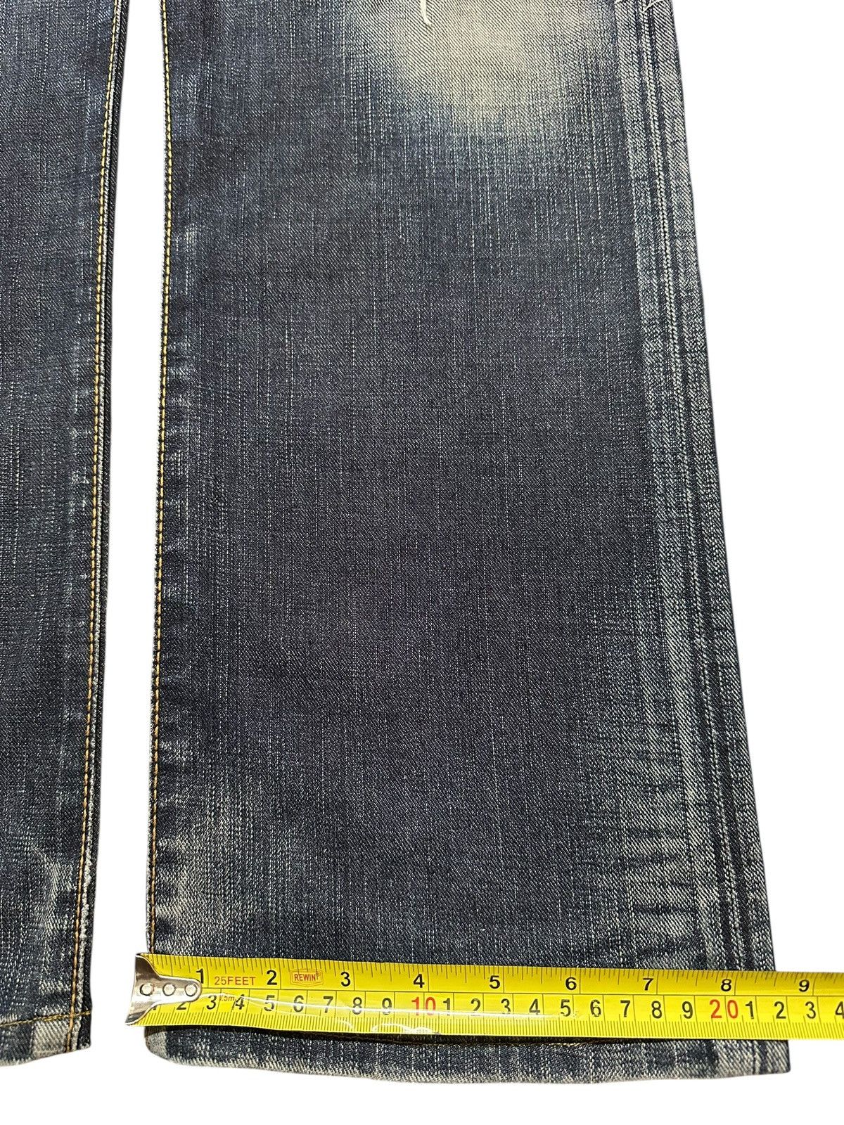 Edwin Vintage Edwin 503 Blue Trip Faded Wash Distress Baggy Jeans Size US 32 / EU 48 - 17 Thumbnail