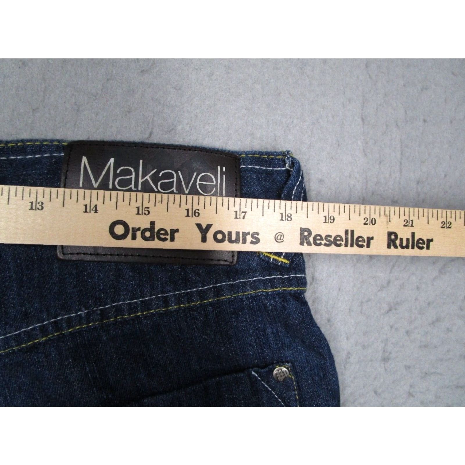 Vintage VINTAGE Makaveli Jeans Mens 36 Blue Straight Denim Jeans 90s Hip Hop Vintage Streetwear Size US 36 / EU 52 - 5 Thumbnail