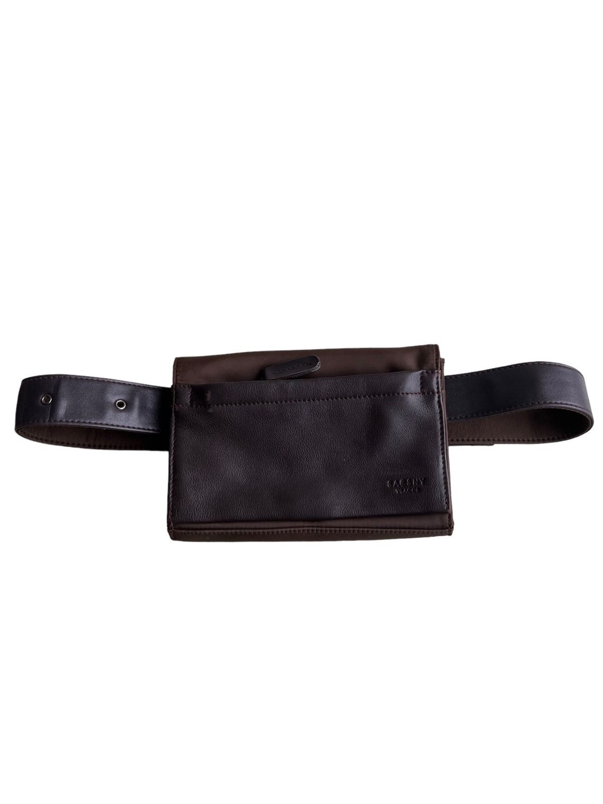 Yohji Yamamoto Yohji Yamamoto Y'saccs Leather Nylon Crossbody Tactical Bag Size ONE SIZE - 3 Thumbnail