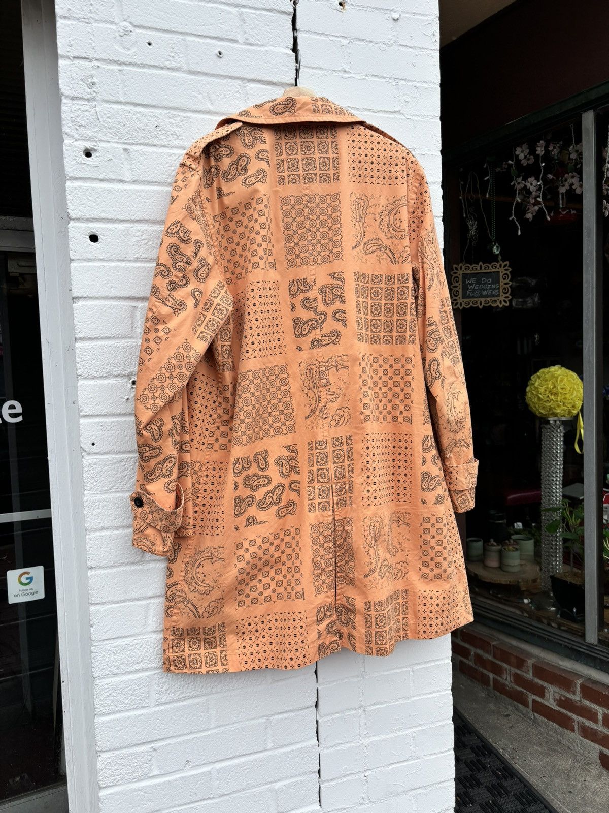 Supreme Supreme Paisley Orange Button Long Trench Coat Size US L / EU 52-54 / 3 - 2 Thumbnail