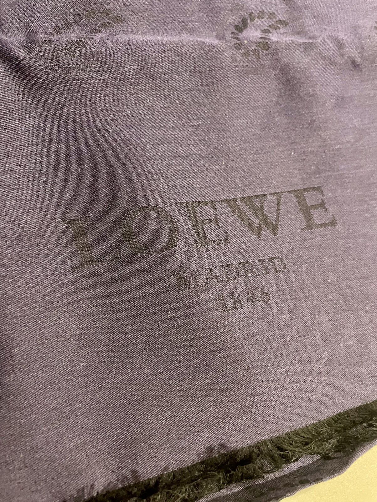 Loewe Loewe navy blue scarf Size ONE SIZE - 2 Thumbnail