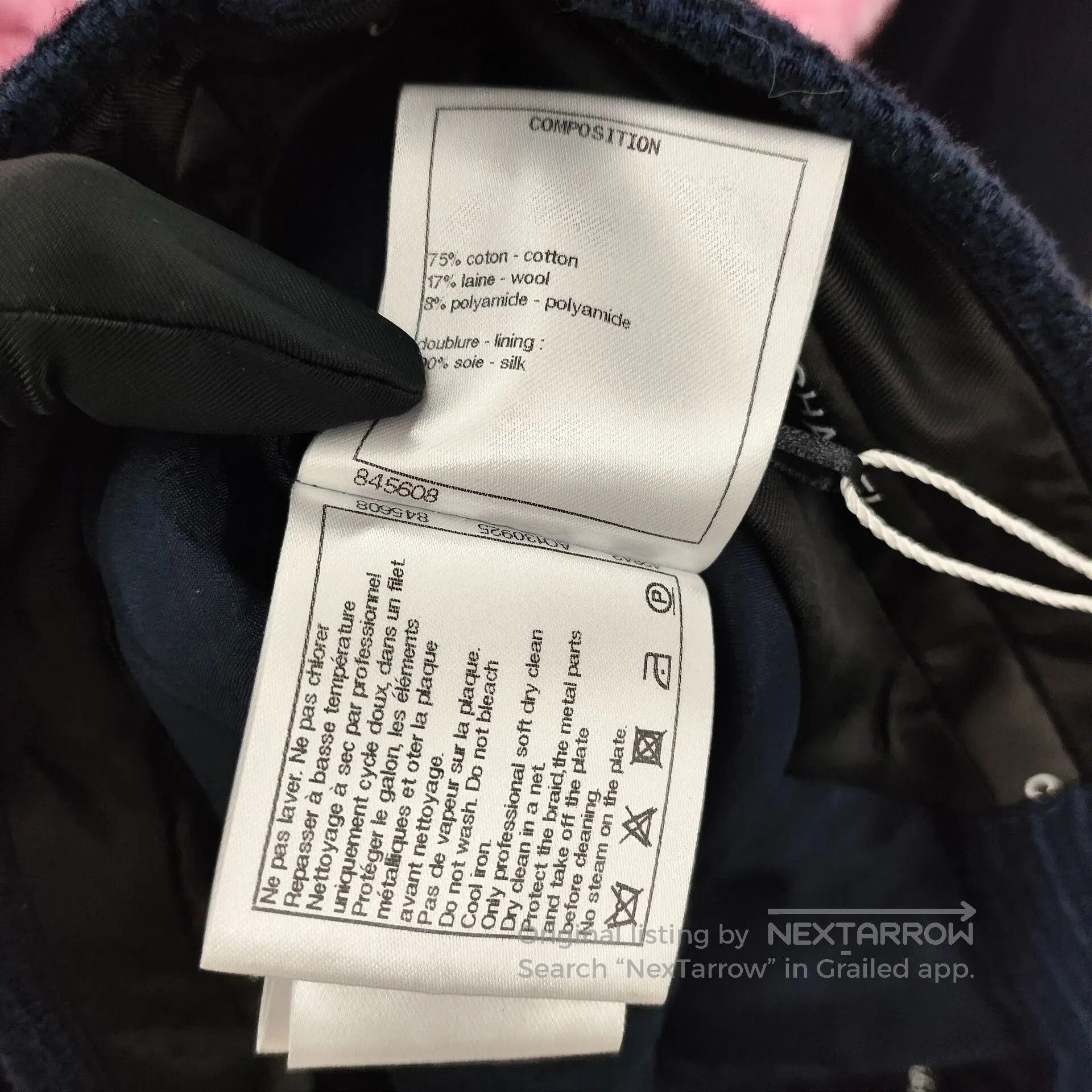Chanel Chanel Spring Summer 2021 Deep Blue Tweed Pants 34. Size 33" - 6 Thumbnail