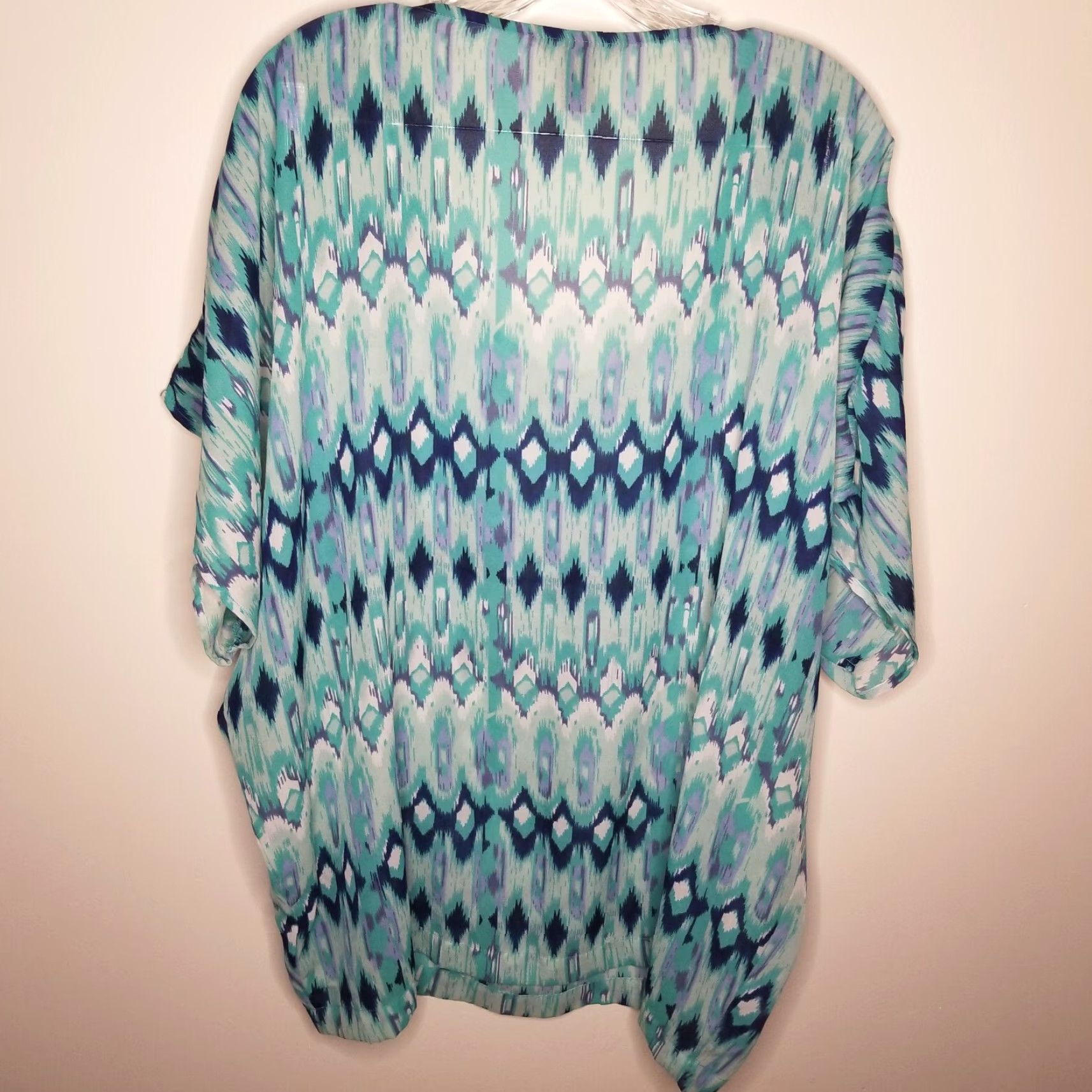 H&M H&M Womens Multicolor Short Sleeve Blouse Size 14 Colorful Size XL / US 12-14 / IT 48-50 - 5 Thumbnail